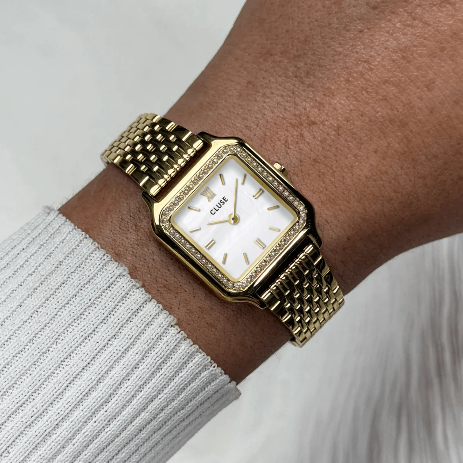 Cluse Gracieuse Petite Gold Watch - Pearls - Image 4