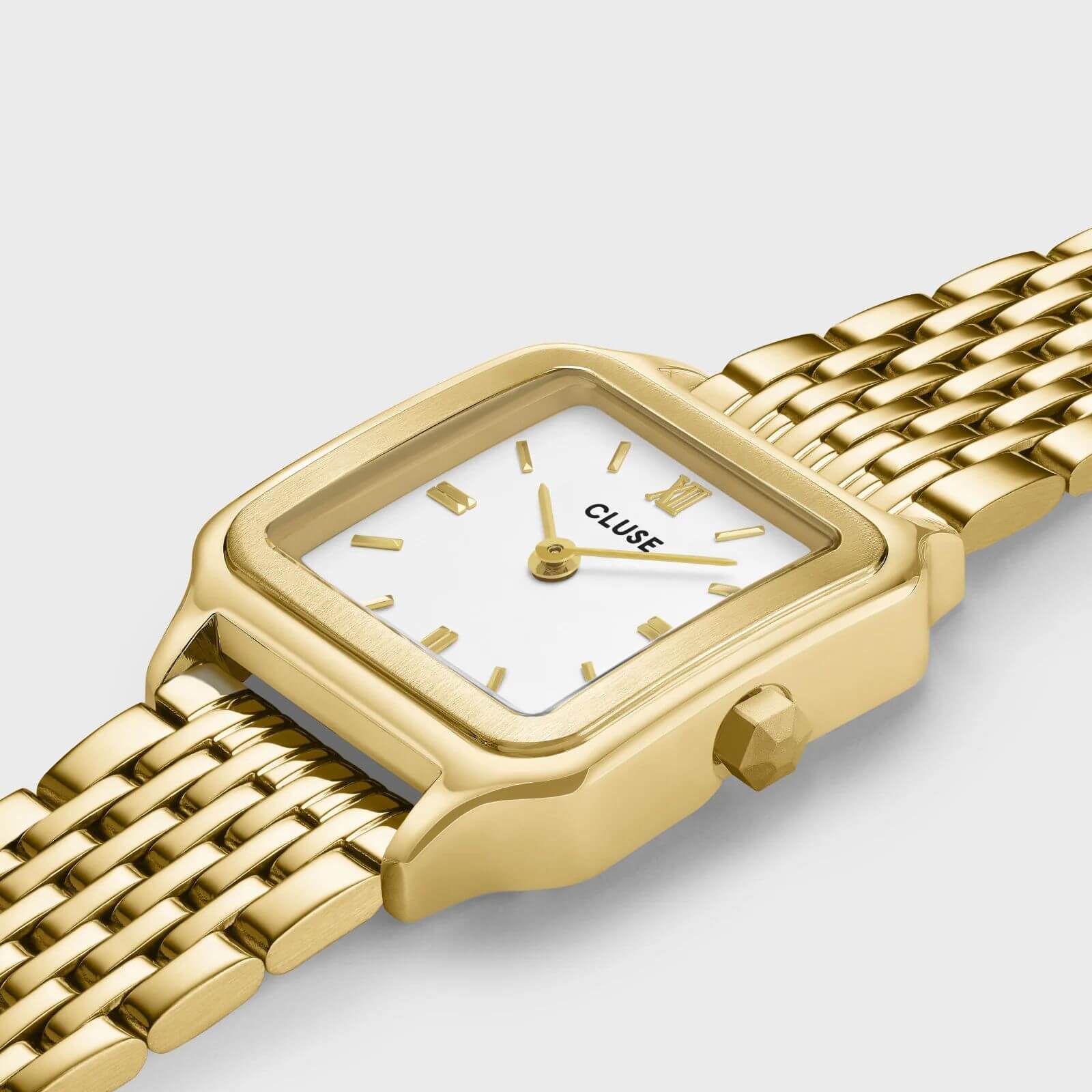 Cluse Gracieuse Petite Gold Watch - White - Image 2