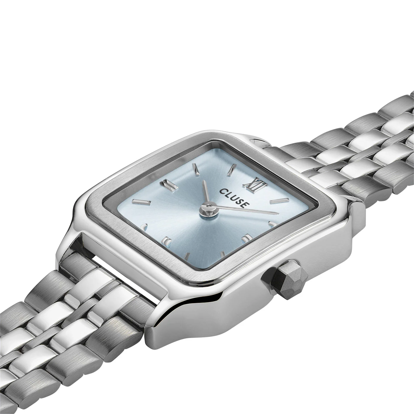 Cluse Gracieuse Petite Silver Watch -Light Blue - Image 3