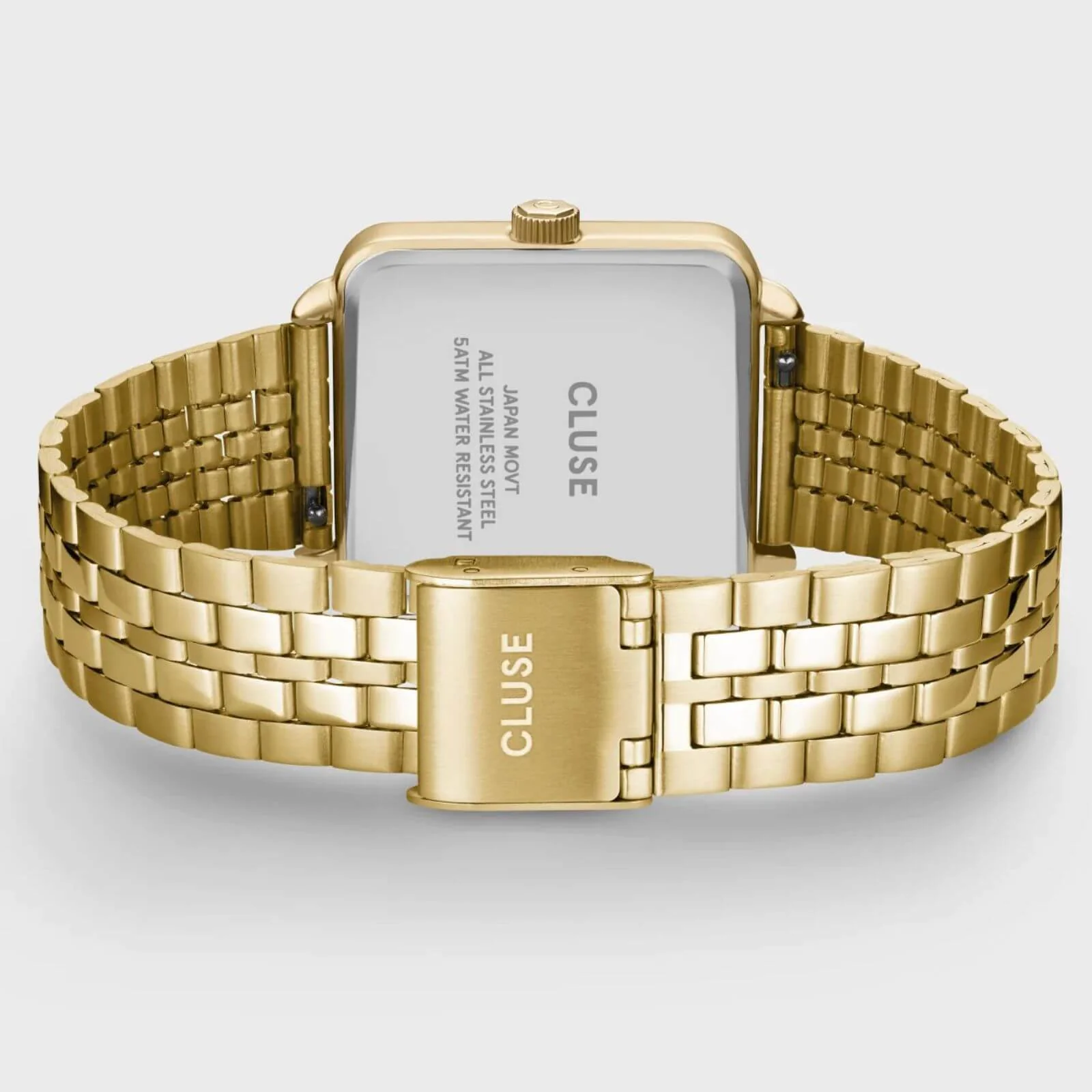Cluse La Tetragone Multifunction Gold Square Watch - White - Image 3