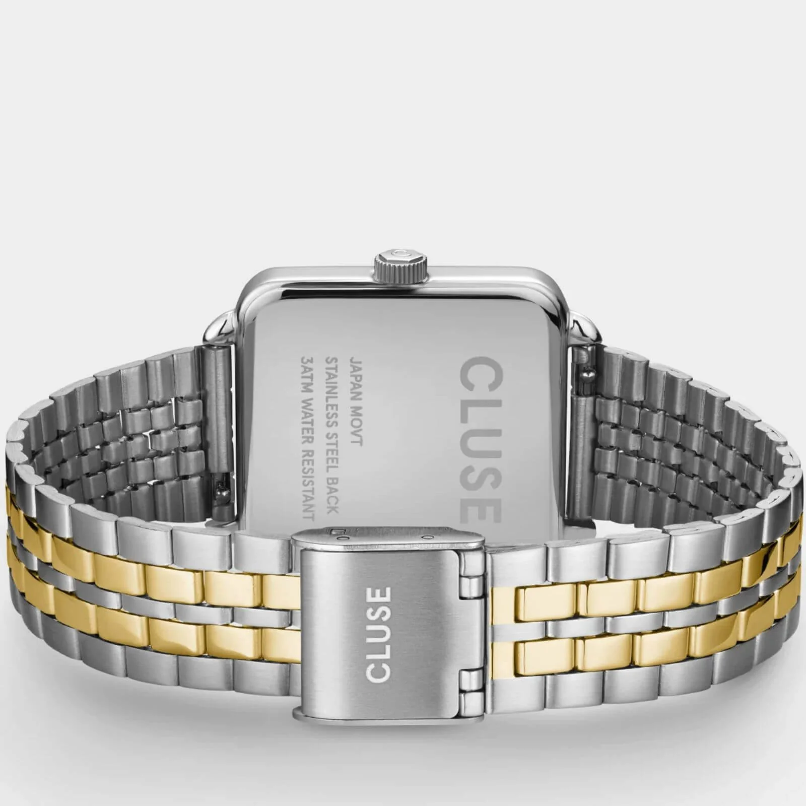 Cluse La Tetragone Two Tone Square Watch - Coconut - Image 3