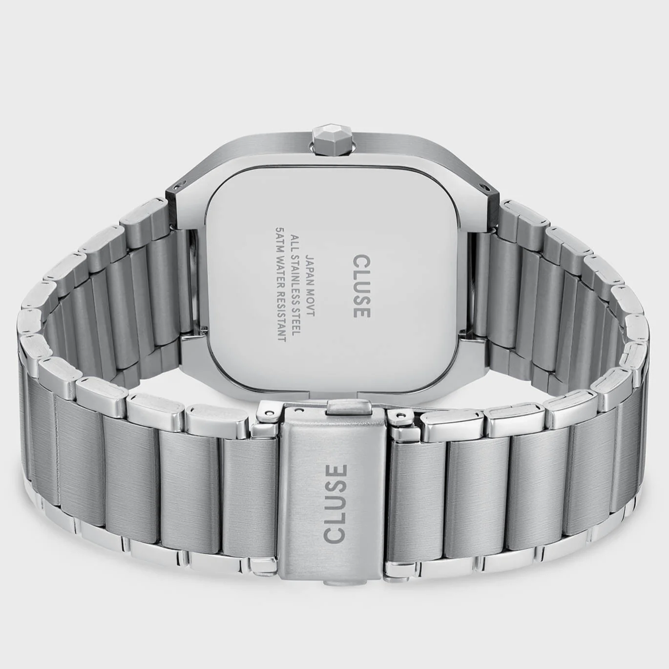 Cluse Quadrus Steel Watch - Silver/Green - Image 3