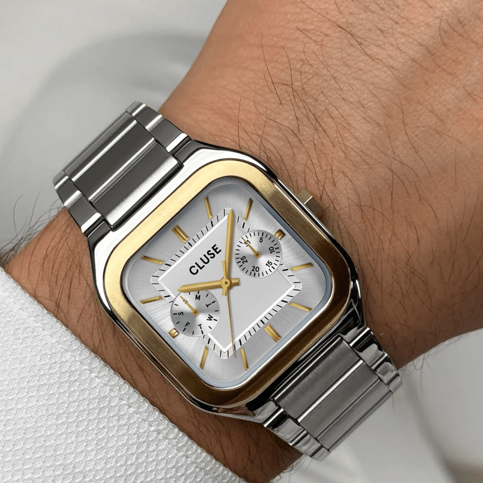 Cluse Quadrus Steel Watch - Two Tone - Image 2