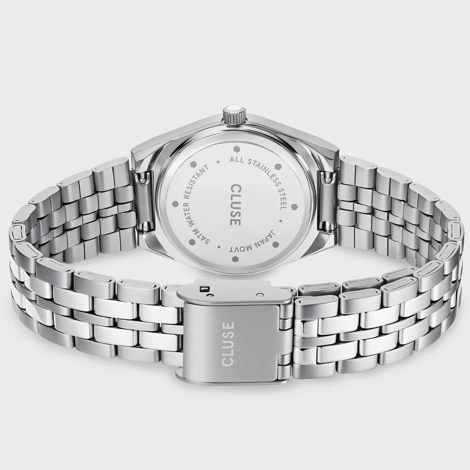 Cluse Retro 70s Mini Silver Watch - Sage Green - Image 3