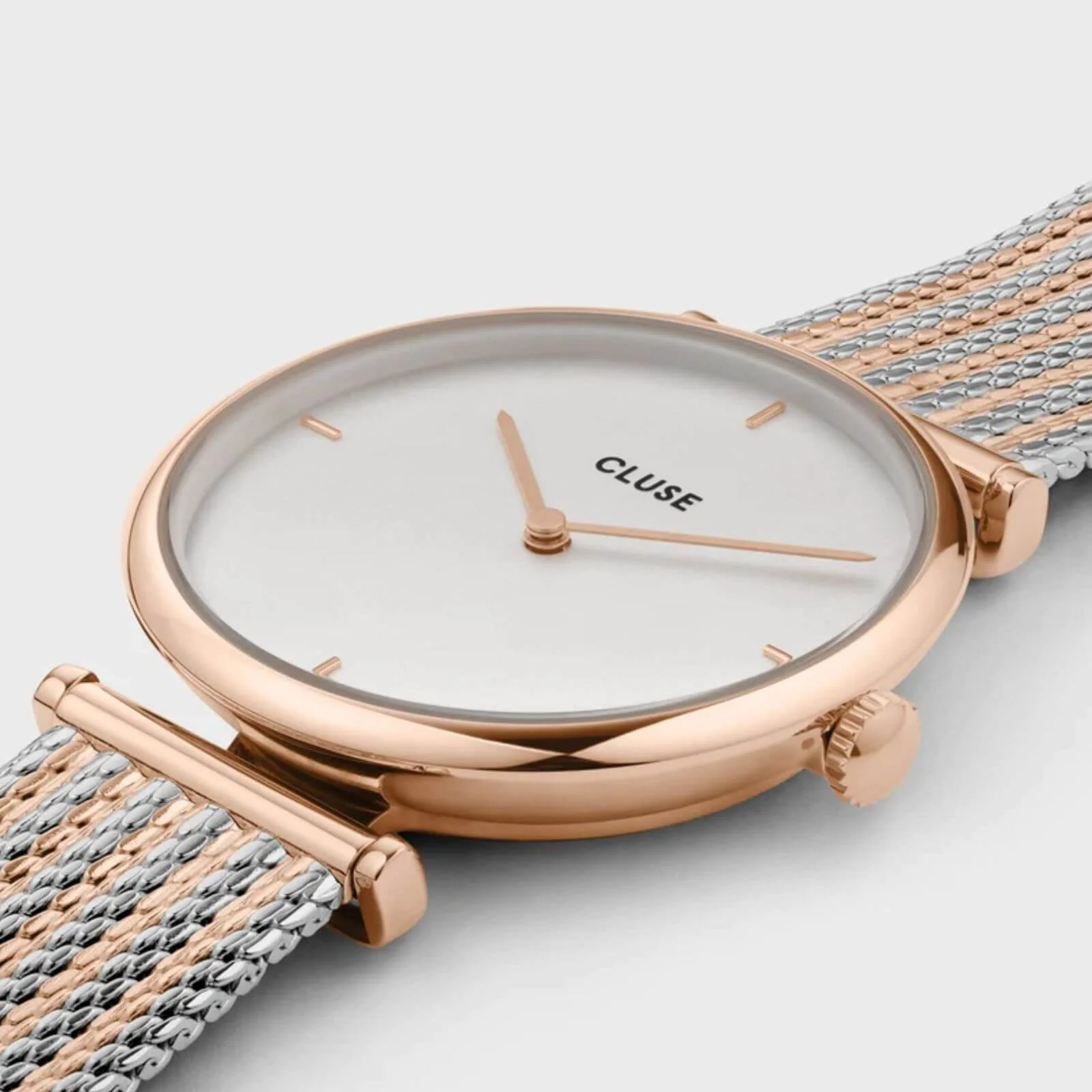 Cluse Triomphe Two Tone Mesh Watch - Image 2