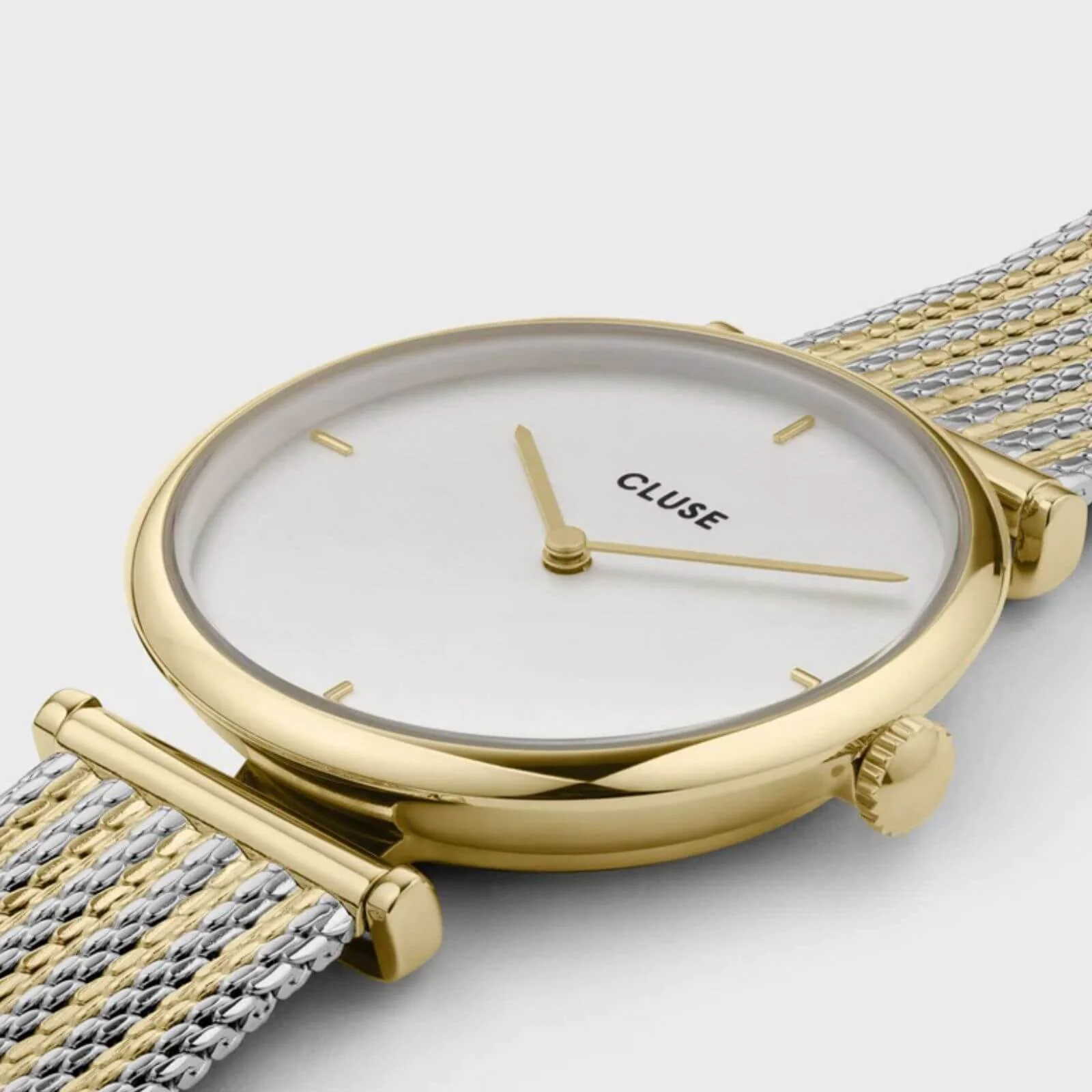 Cluse Triomphe Two Tone Mesh Watch - Image 2