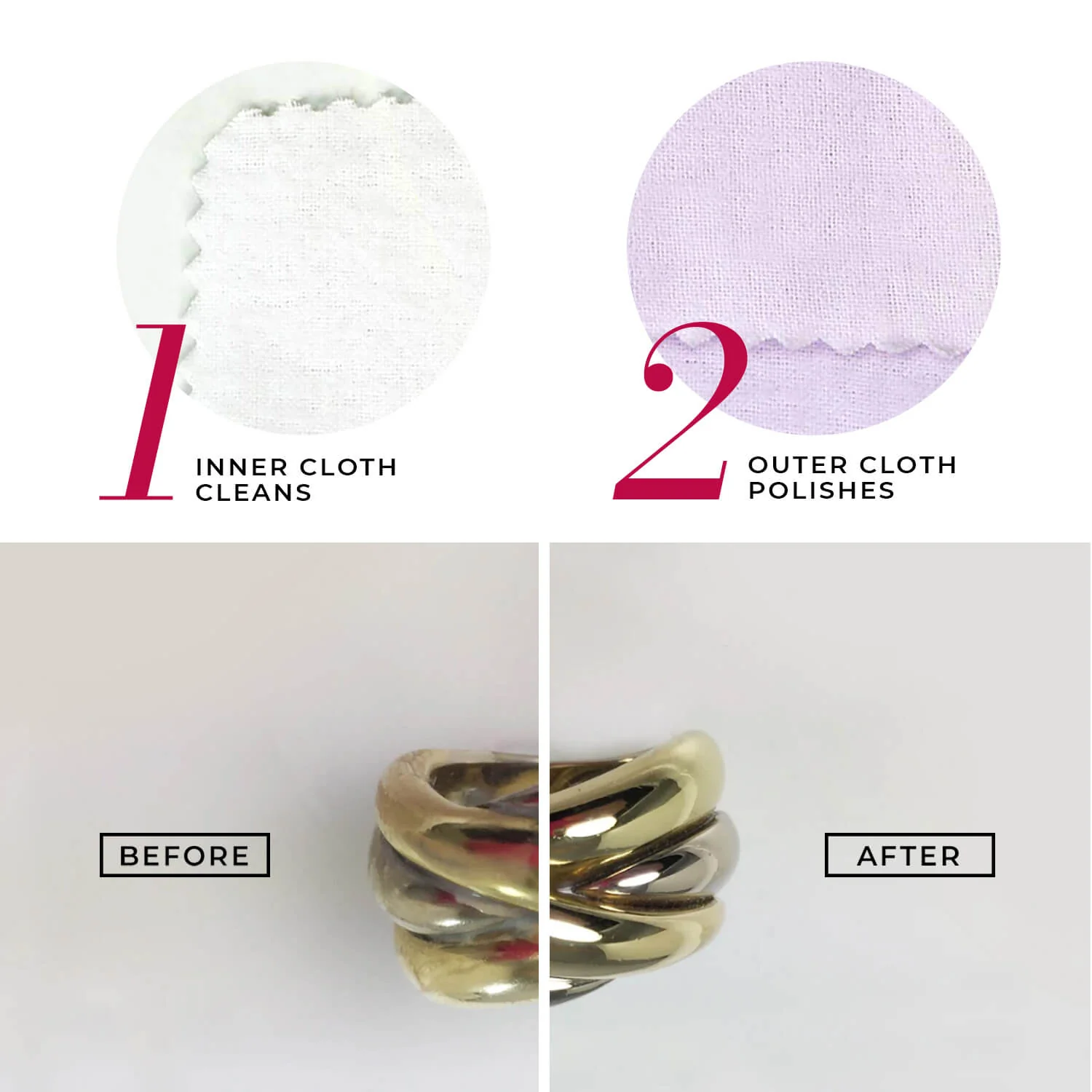 Connoisseurs Gold Jewellery Polishing Cloth - Image 5