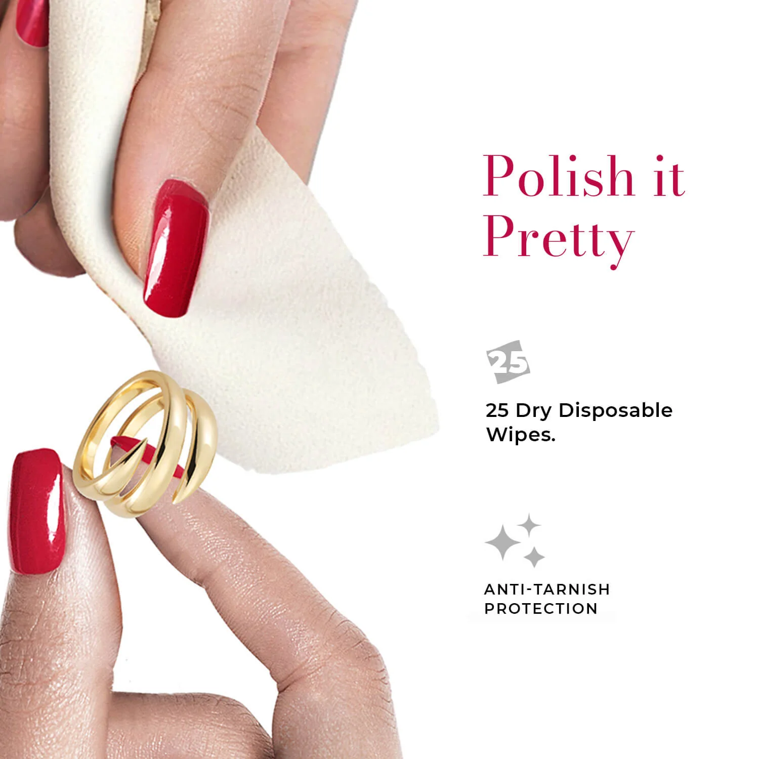 Connoisseurs Gold & Silver Jewellery Quick Sparkle Wipes - Image 5