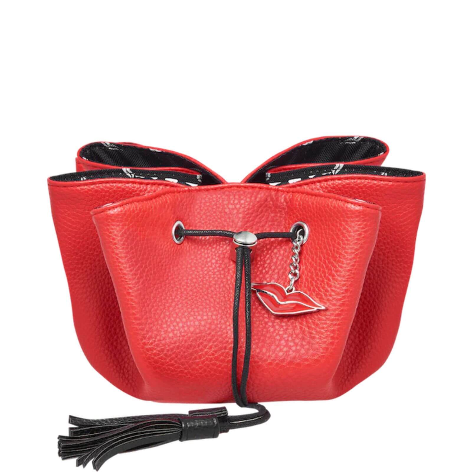 Donna May Mini Vegan Drawstring Bag - Red - Image 2
