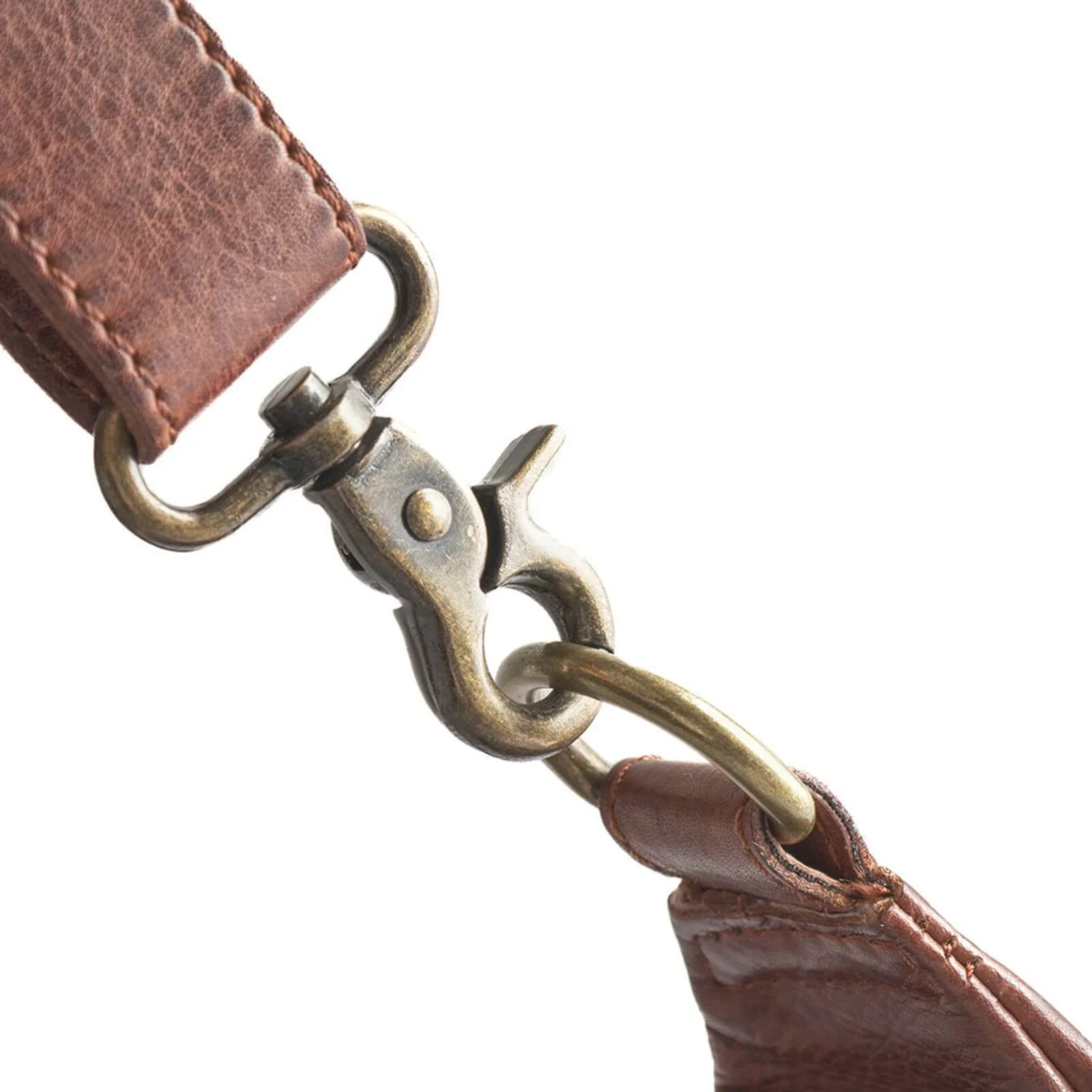 Depeche Brown Leather Bumbag/Sling Bag - Image 5