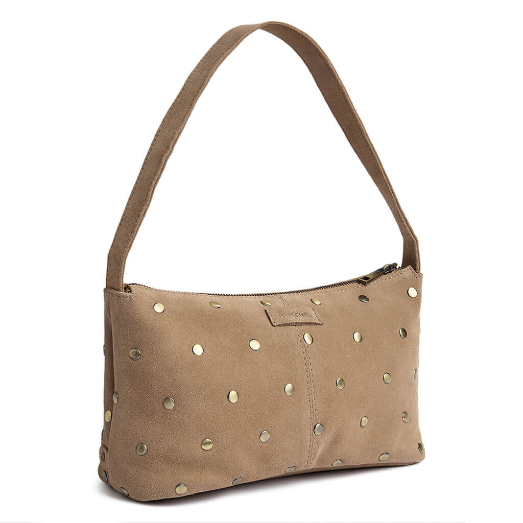 Depeche Amsterdam Sand Suede Leather Shoulder Bag - Image 2