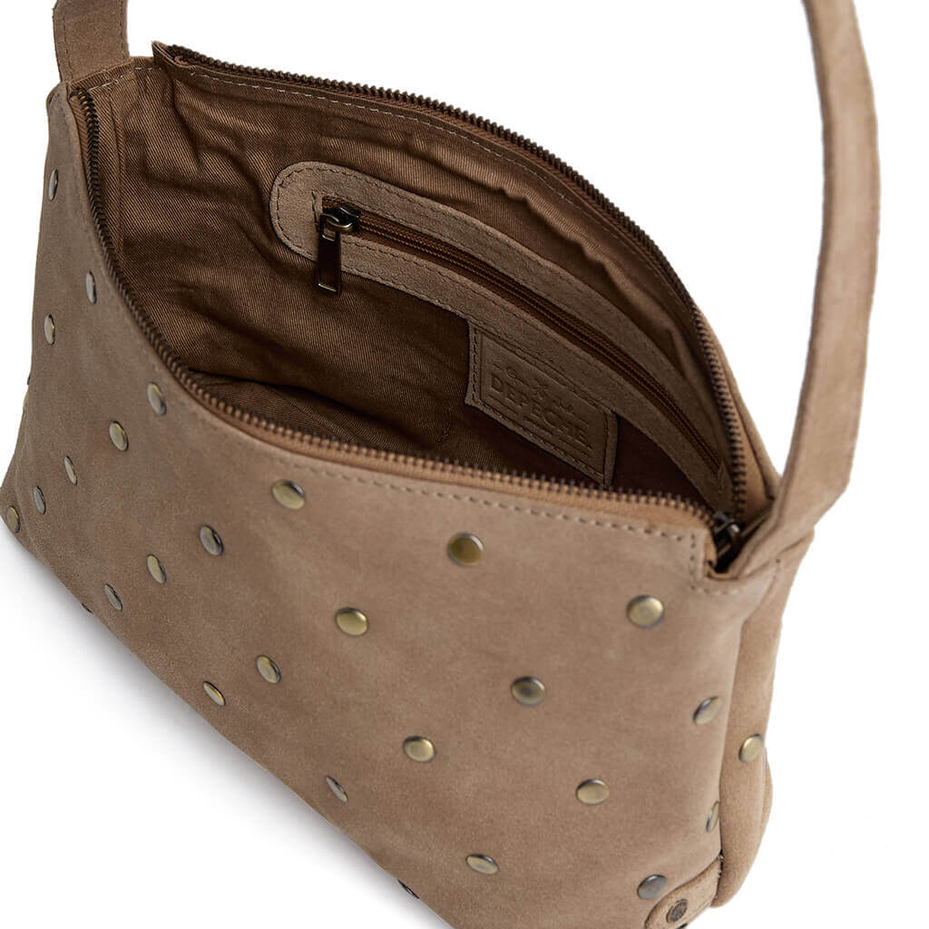 Depeche Amsterdam Sand Suede Leather Shoulder Bag - Image 3
