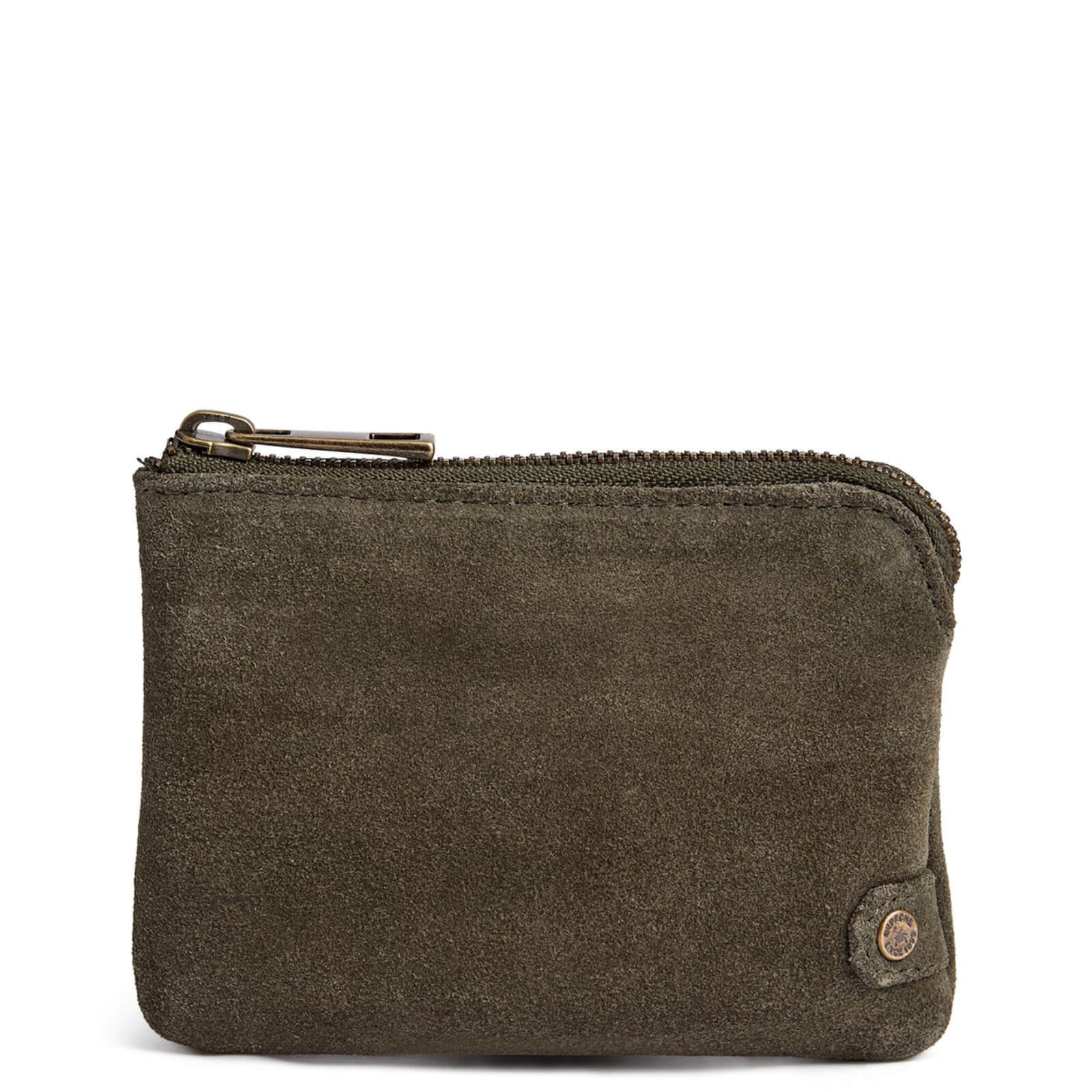 Depeche Army Green Suede Bilbao Coin Purse