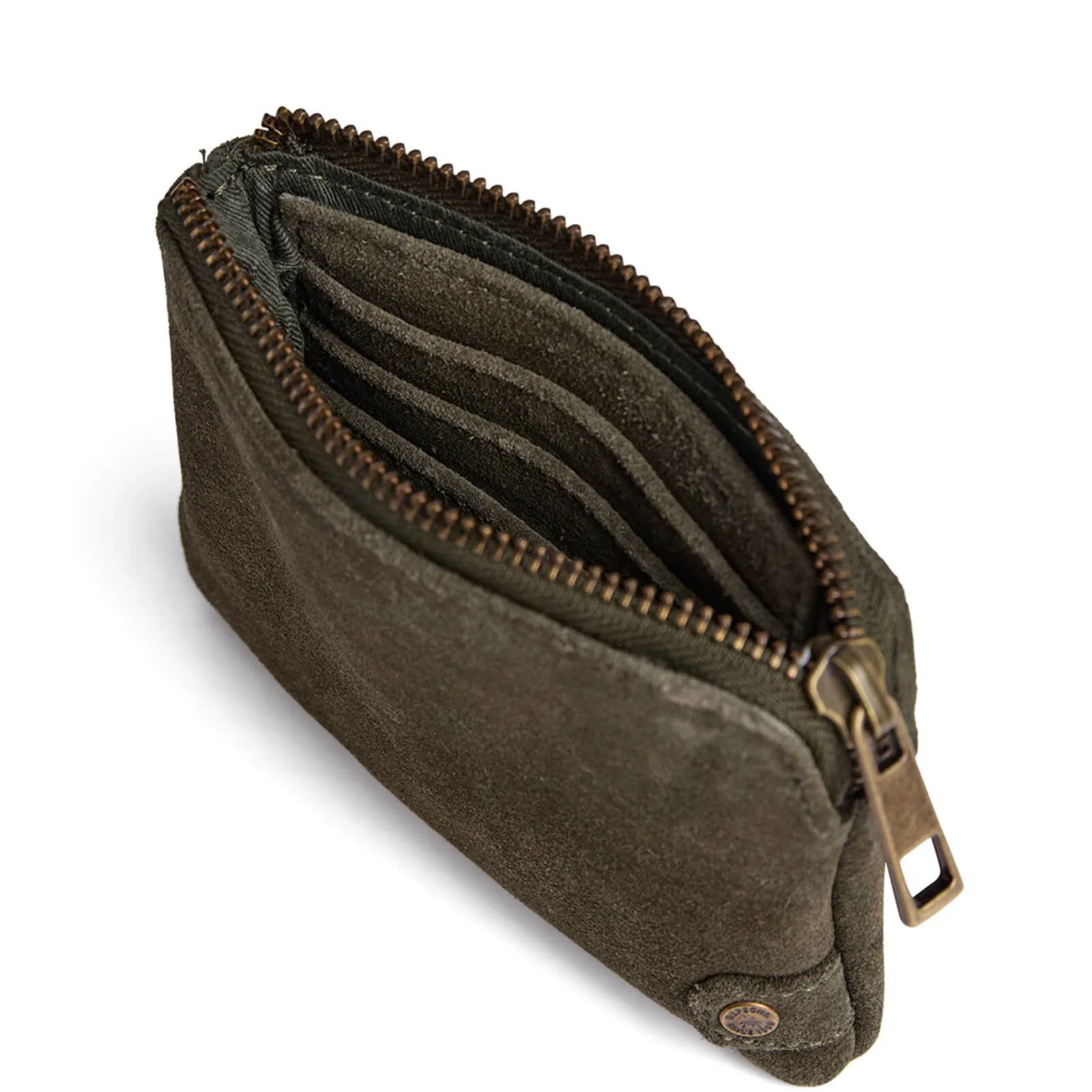 Depeche Army Green Suede Bilbao Coin Purse - Image 2