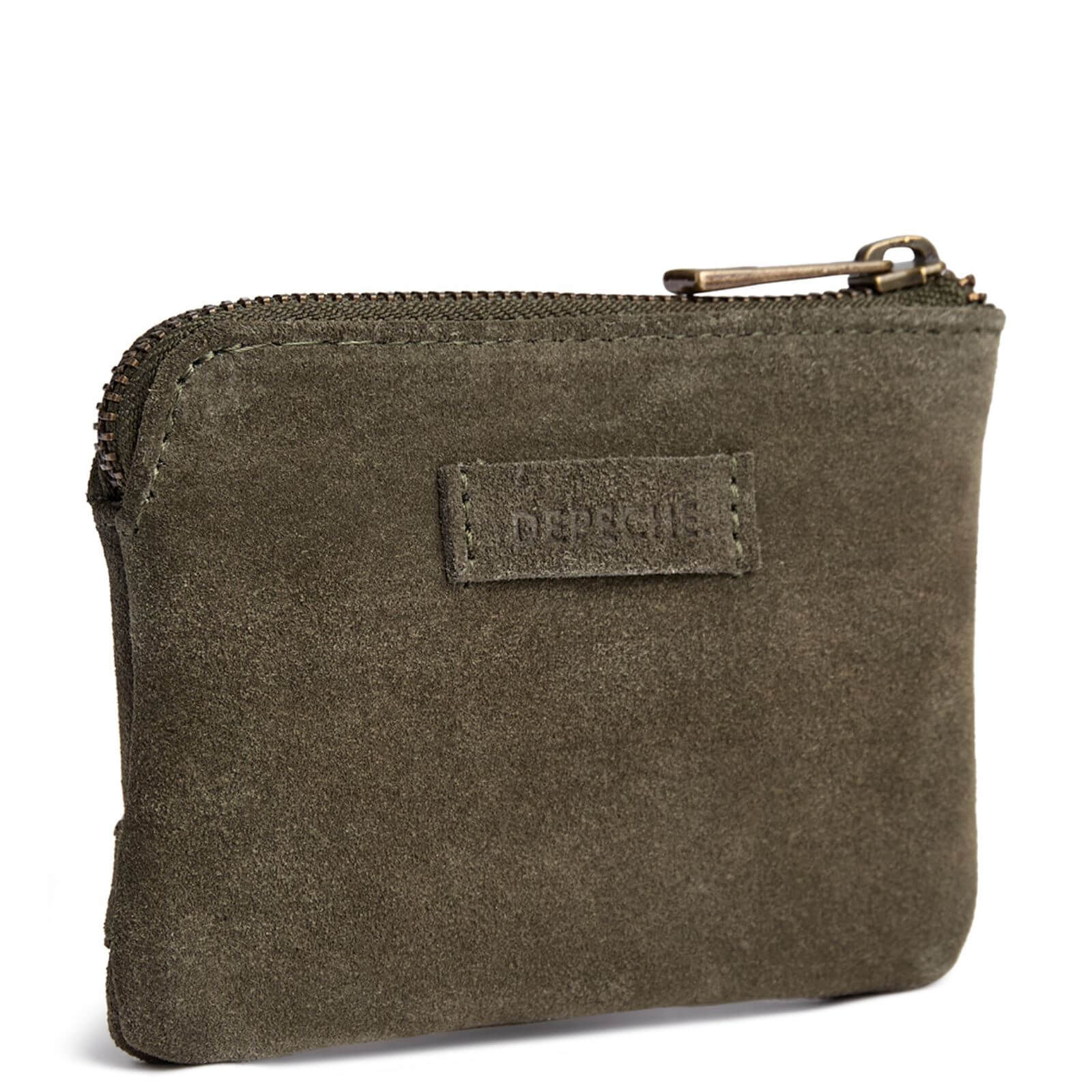 Depeche Army Green Suede Bilbao Coin Purse - Image 3