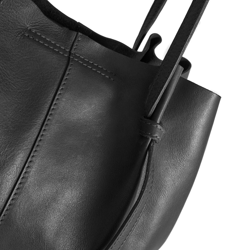 Depeche Black Leather Shoulder Bag - Image 2