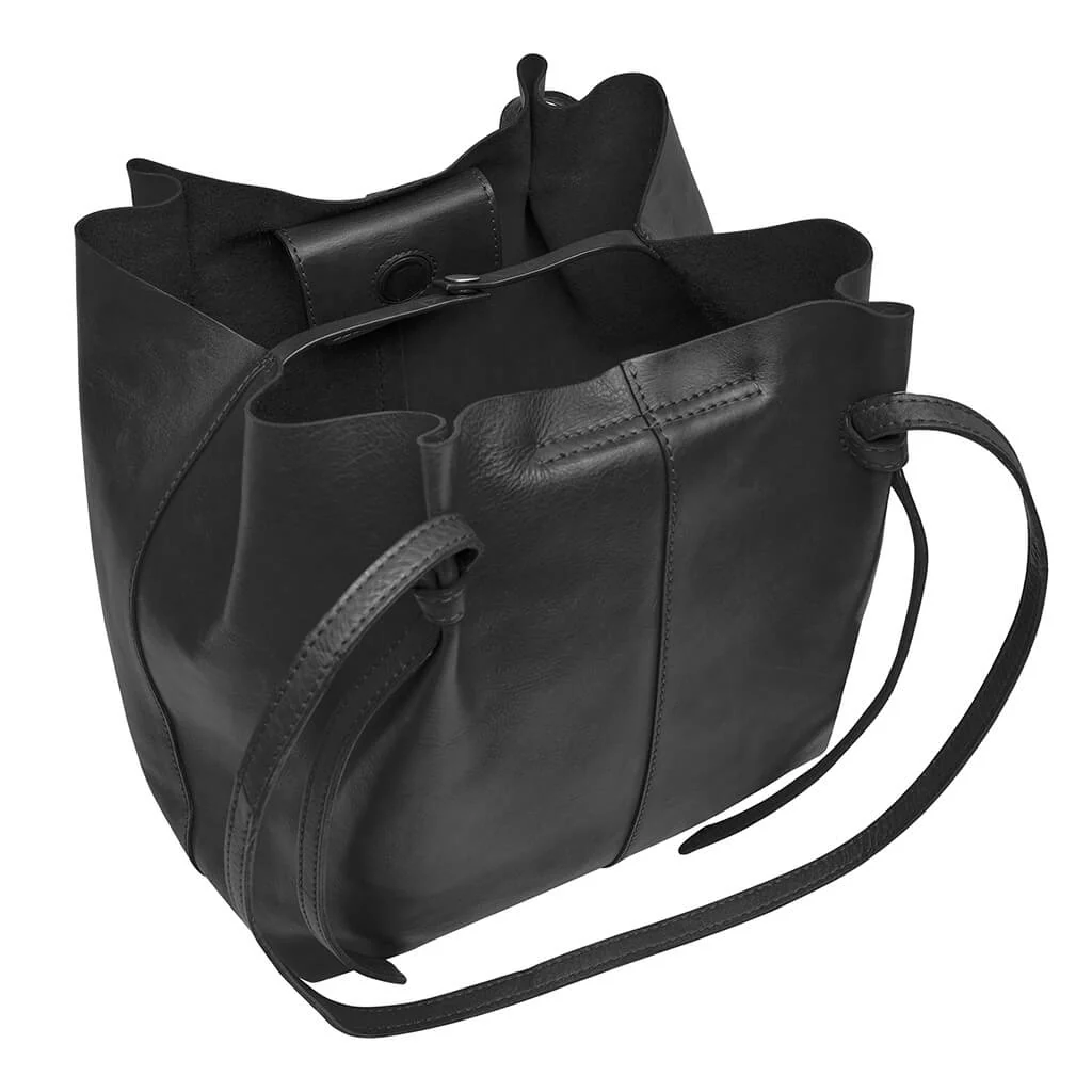 Depeche Black Leather Shoulder Bag - Image 3