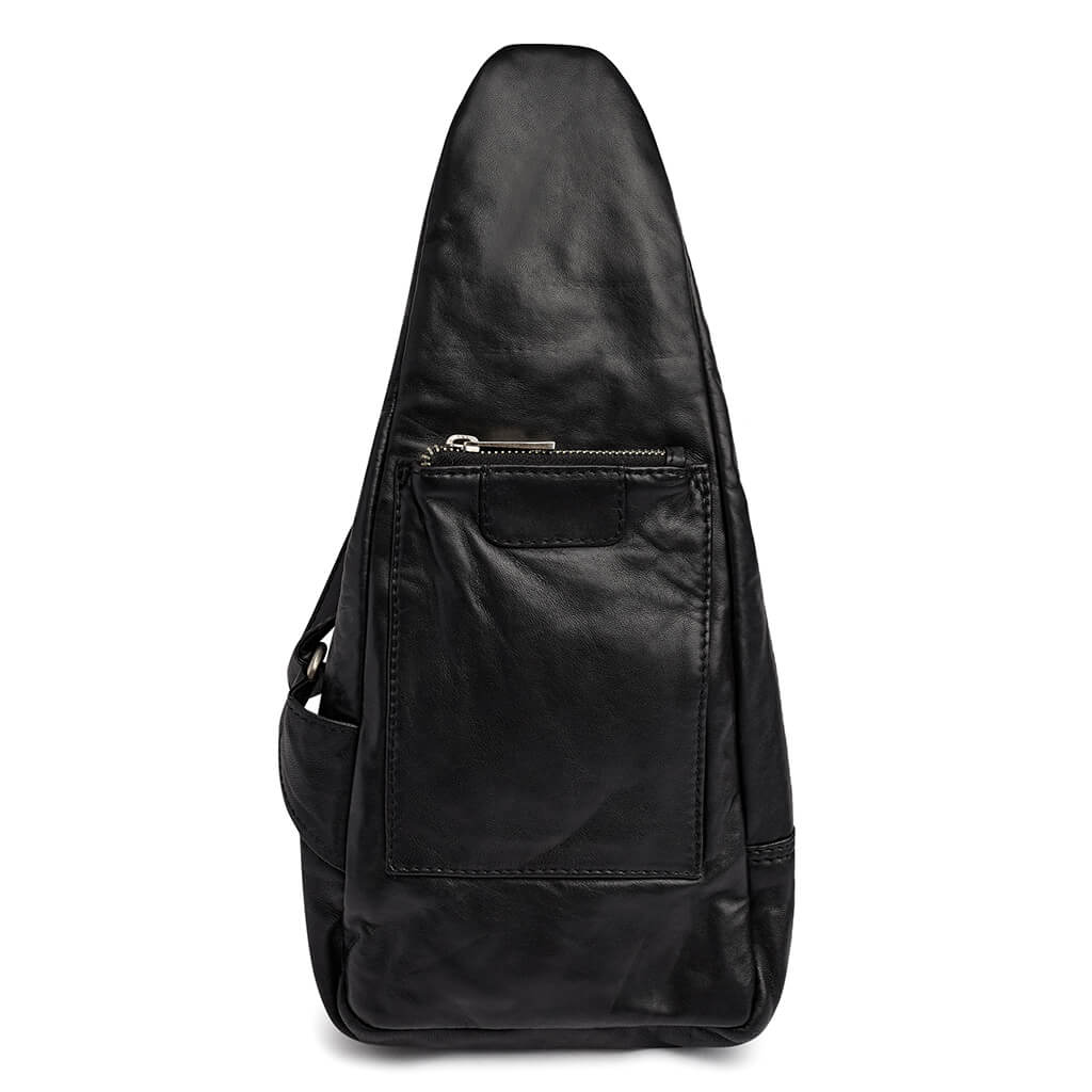 Depeche Black Leather Sling Studded Bag - Image 3