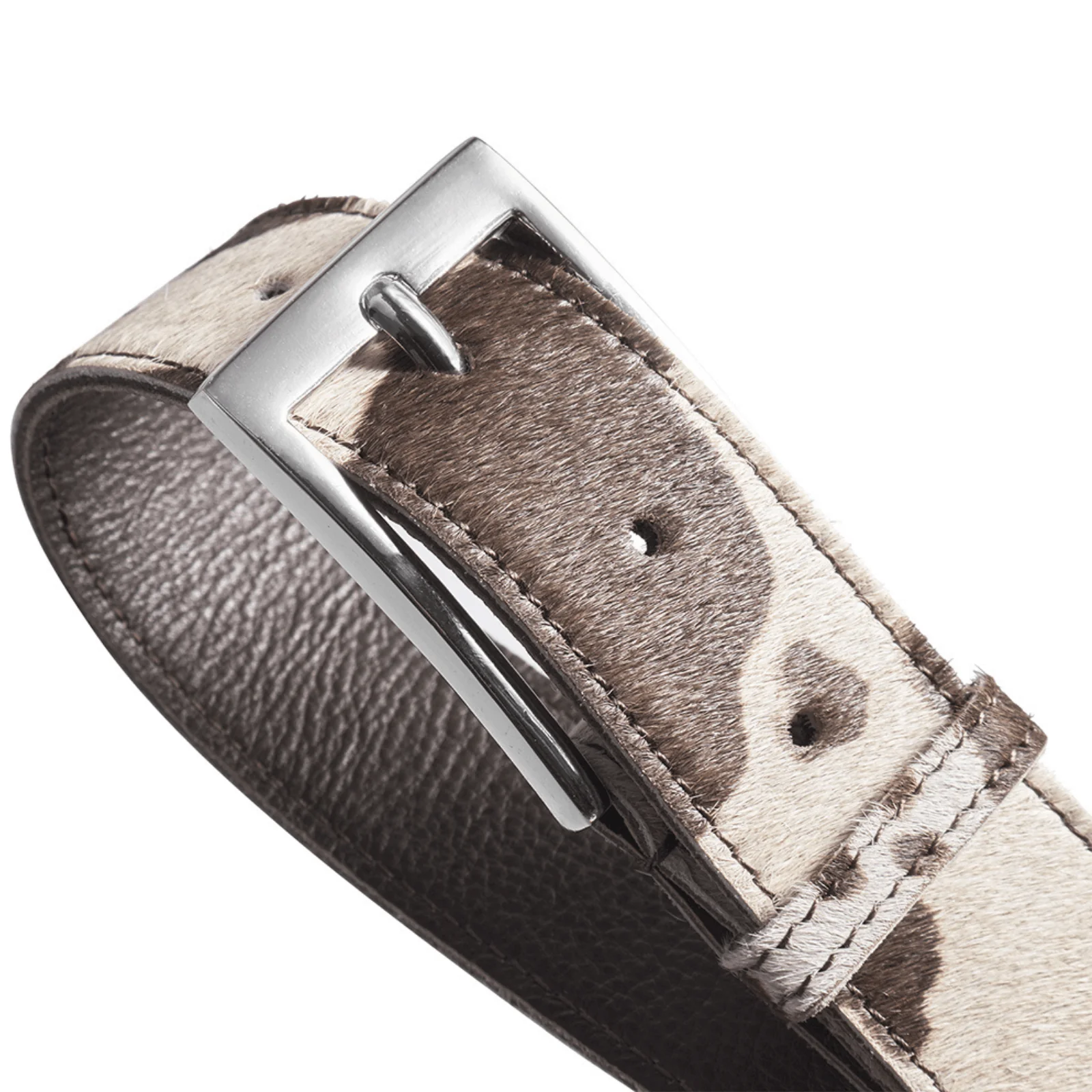 Depeche Brown Cow Hide Leather Belt - Image 3