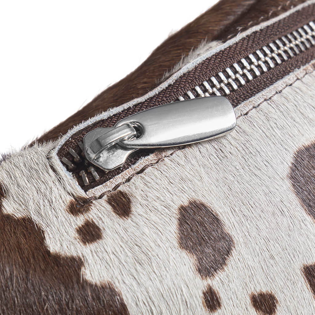 Depeche Brown Cow Pattern Leather Bumbag/Sling Bag - Image 4