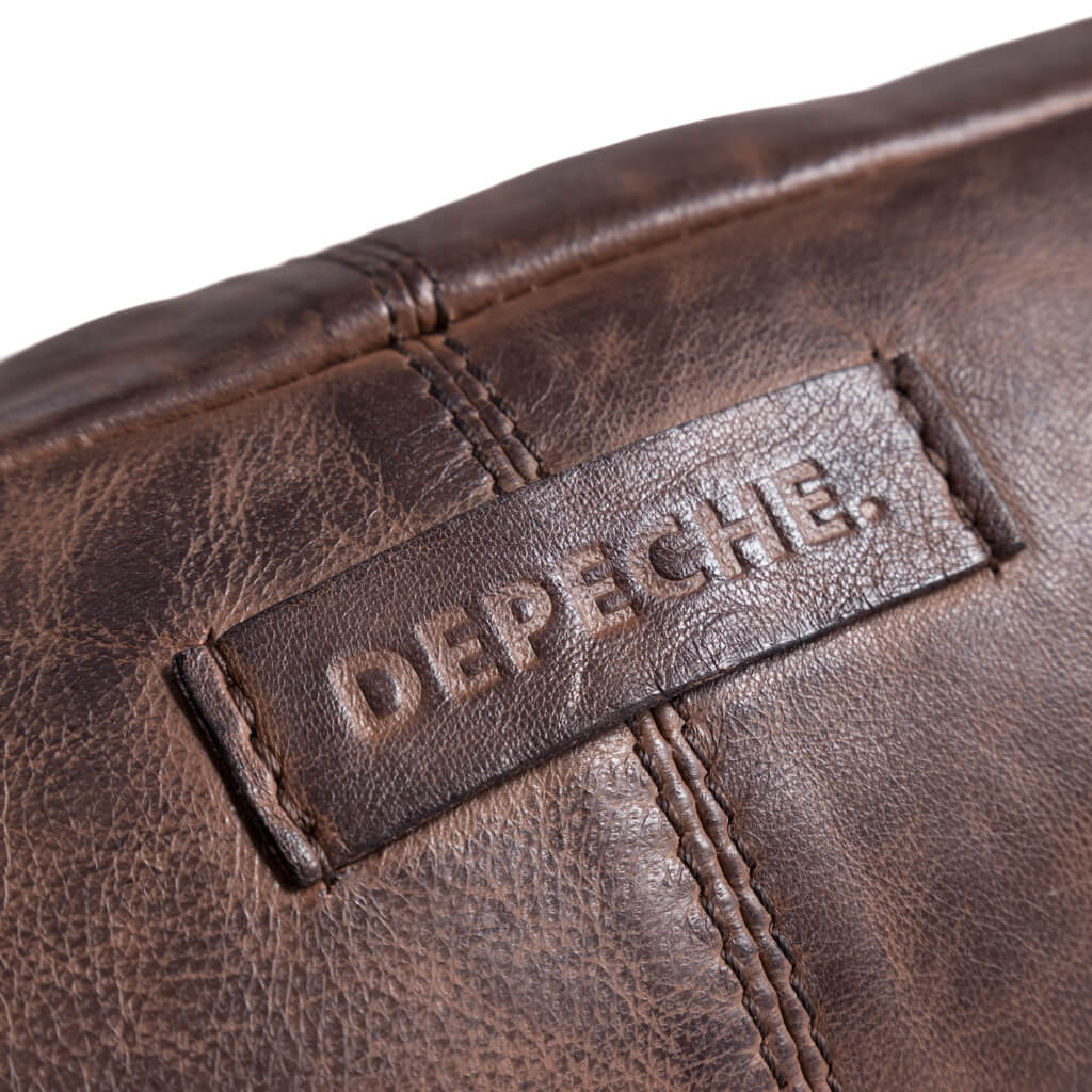Depeche Brown Leather Bumbag/Sling Bag - Image 3