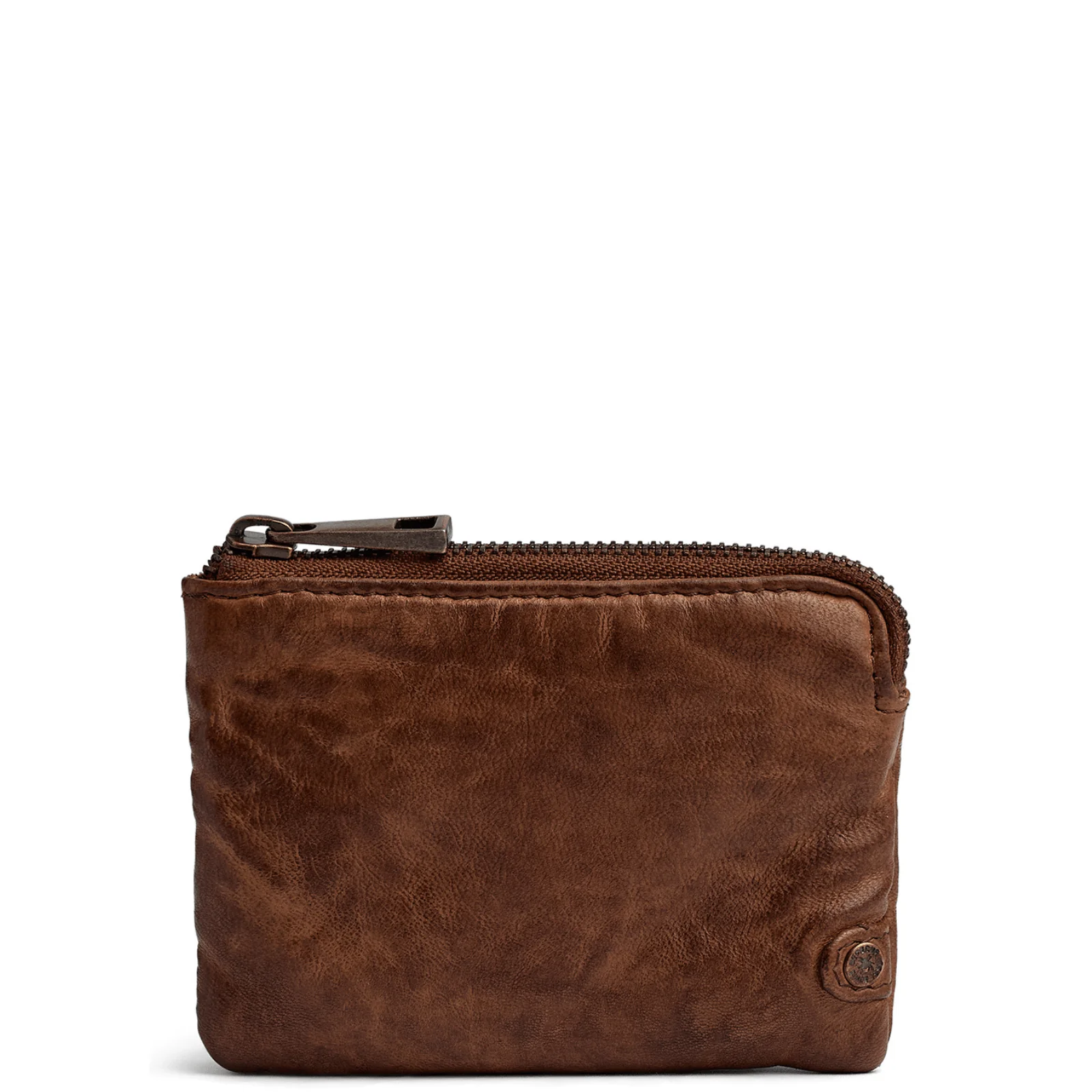 Depeche Brown Leather Coin Purse