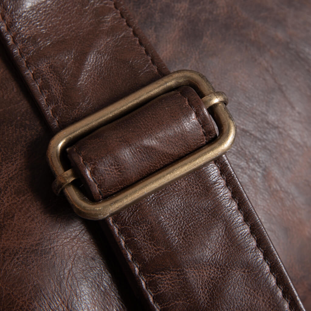 Depeche Brown Leather Crossbody Bag - Image 5