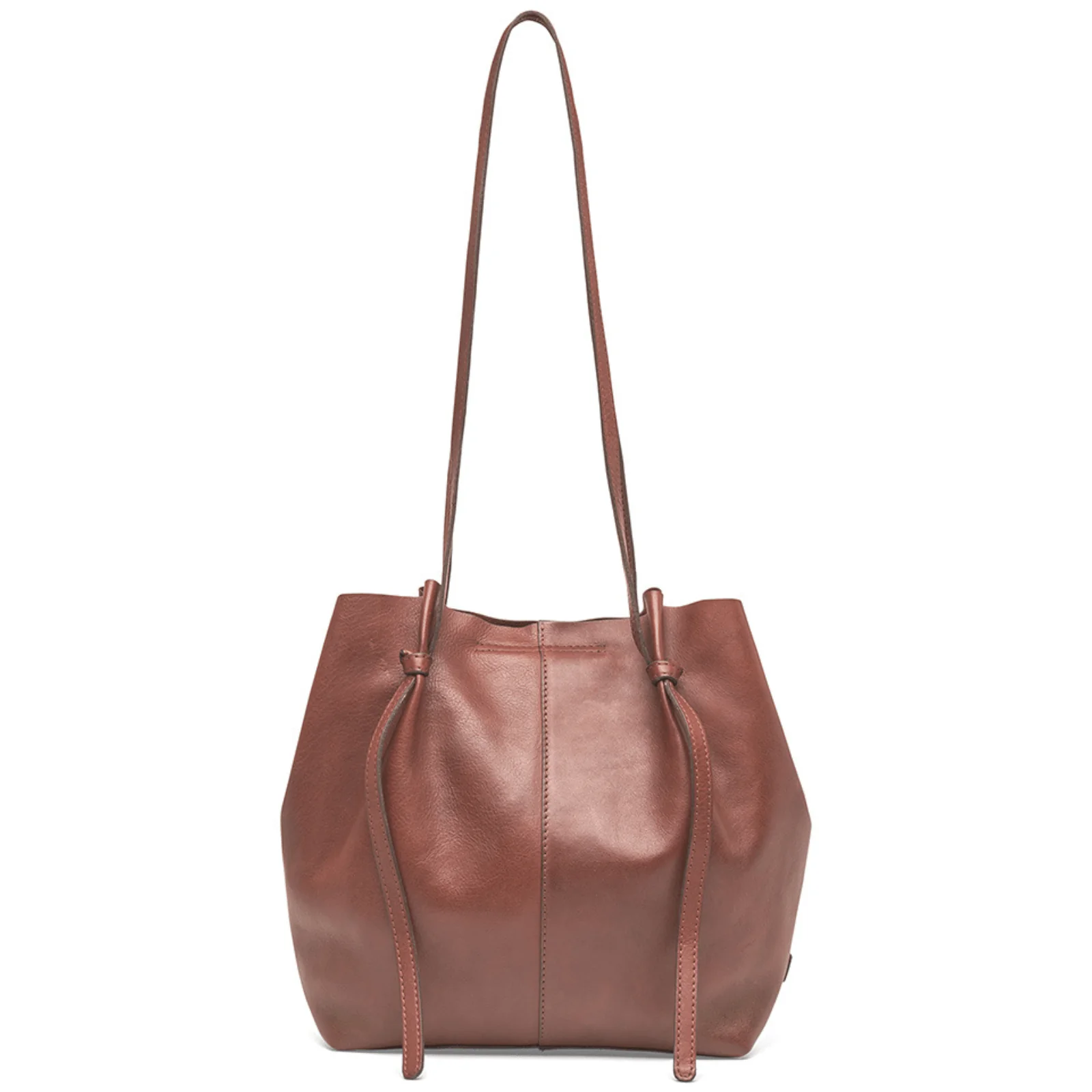 Depeche Brown Leather Shoulder Bag