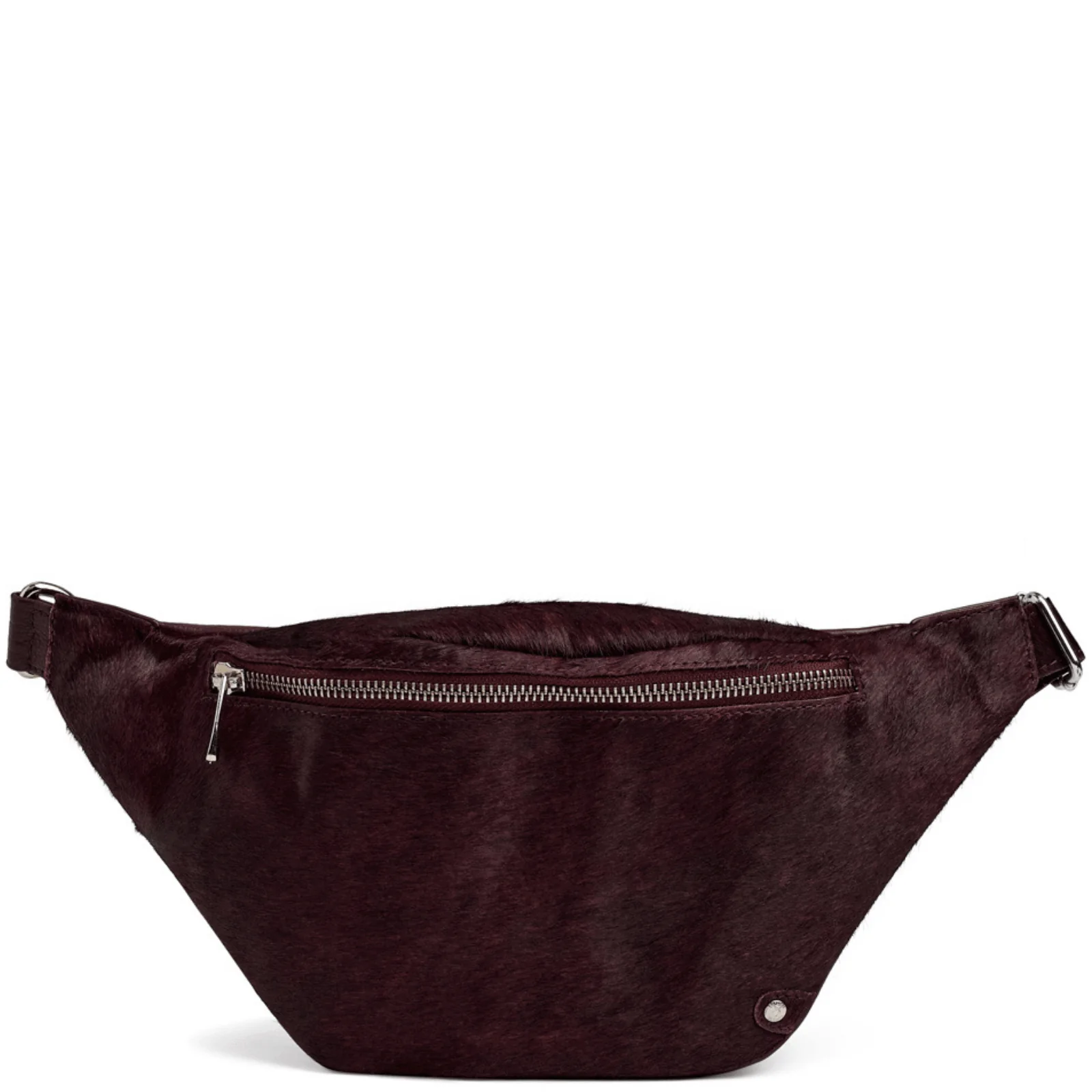 Depeche Burgundy Leather Bumbag/Sling Bag