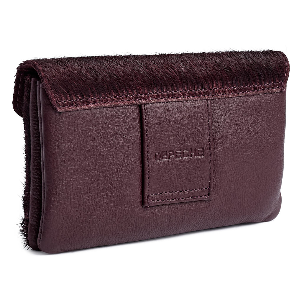 Depeche Burgundy Leather Flap Purse - Image 3