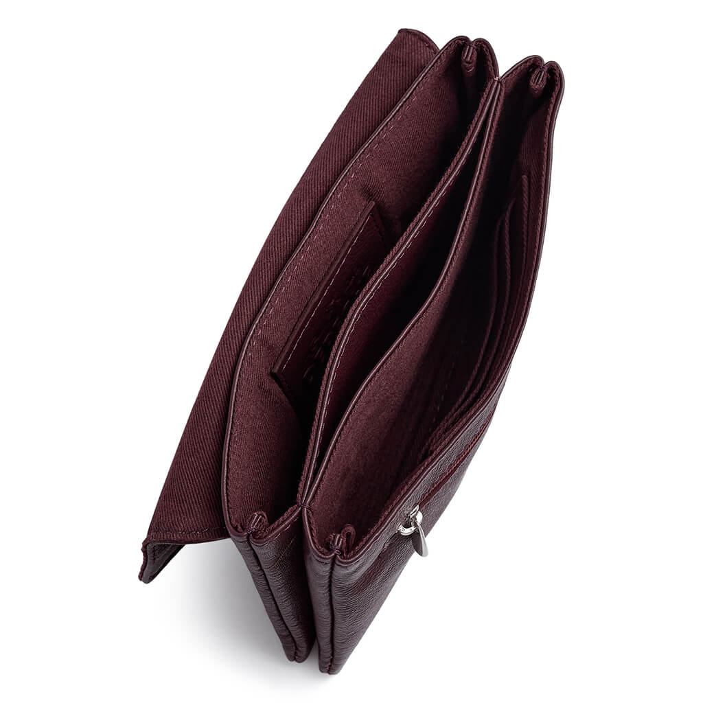 Depeche Burgundy Leather Purse - Image 3