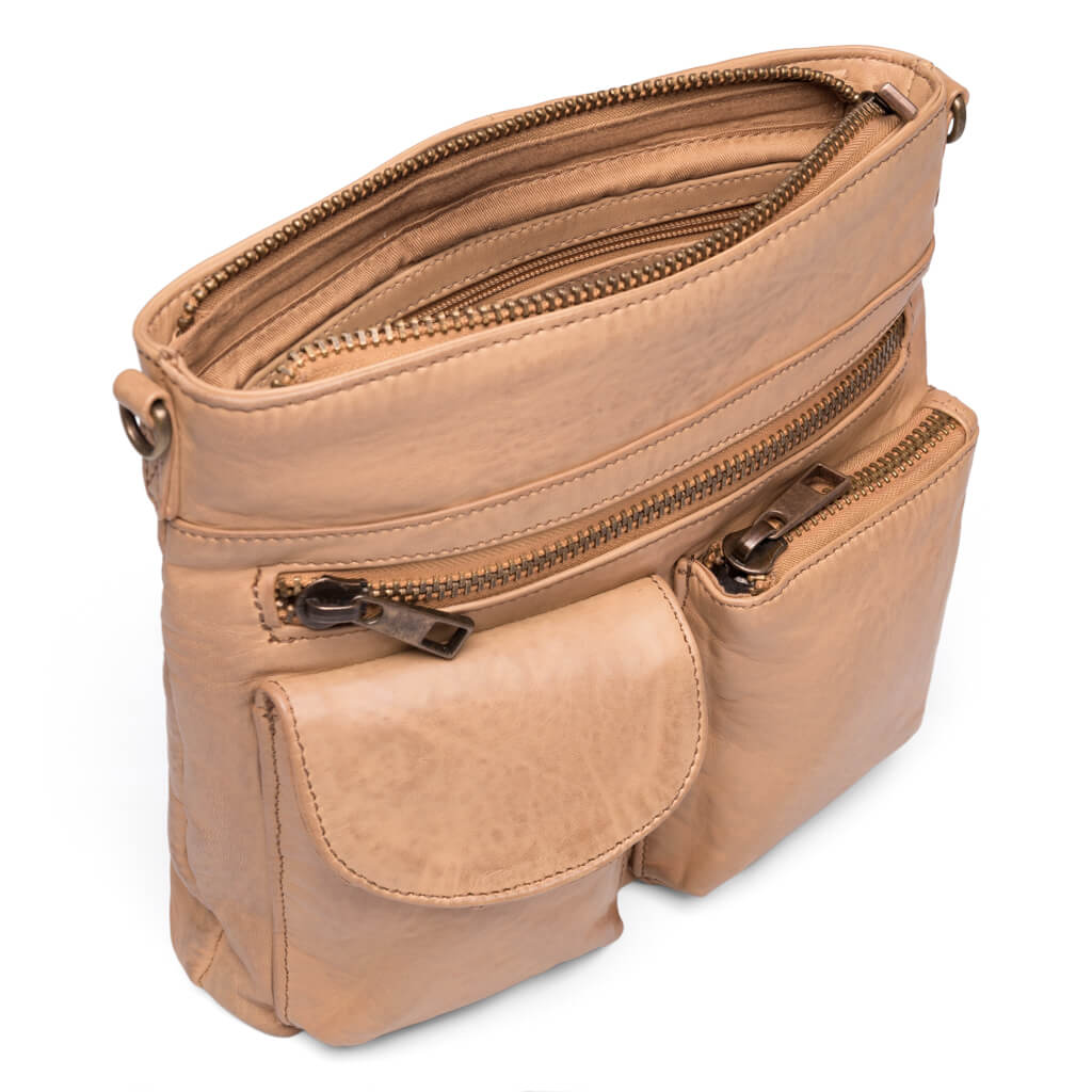 Depeche Camel Leather Crossbody Bag - Image 2