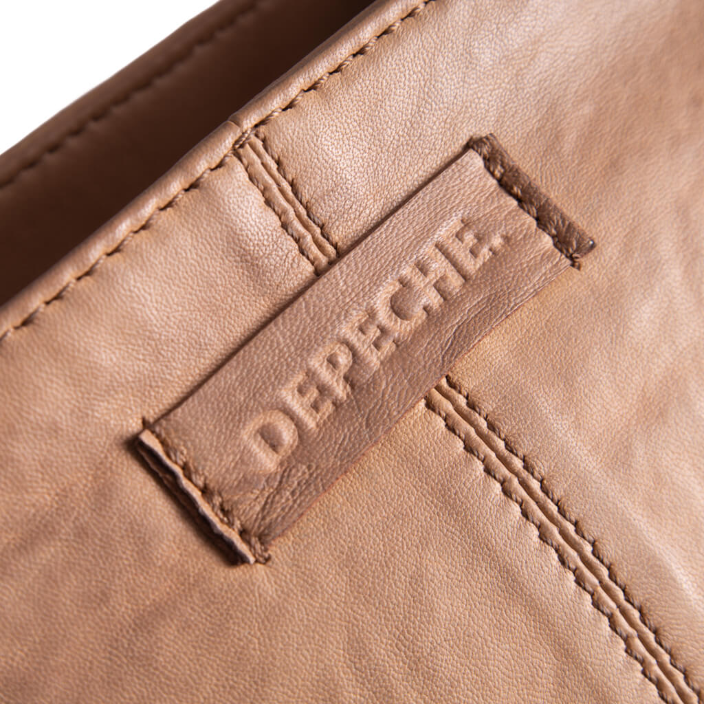 Depeche Camel Leather Crossbody Bag - Image 4