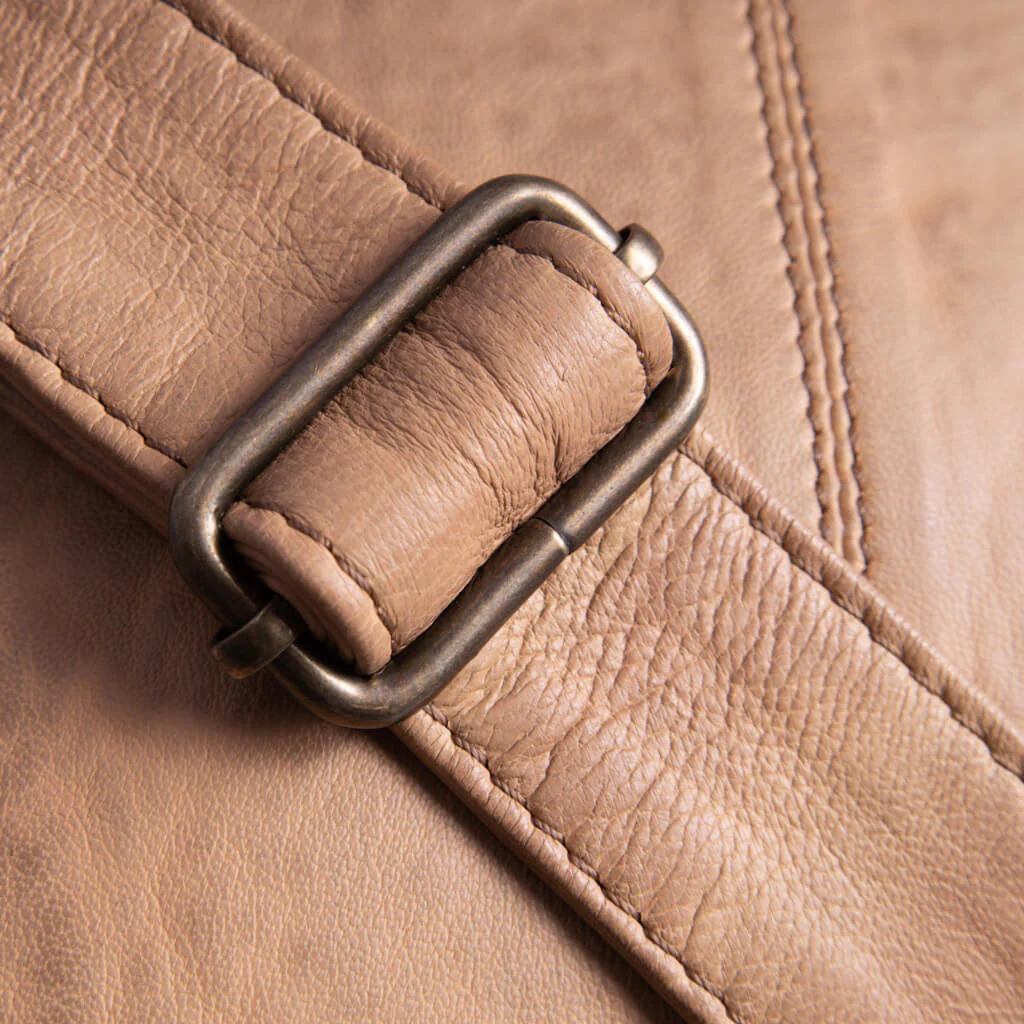 Depeche Camel Leather Crossbody Bag - Image 5