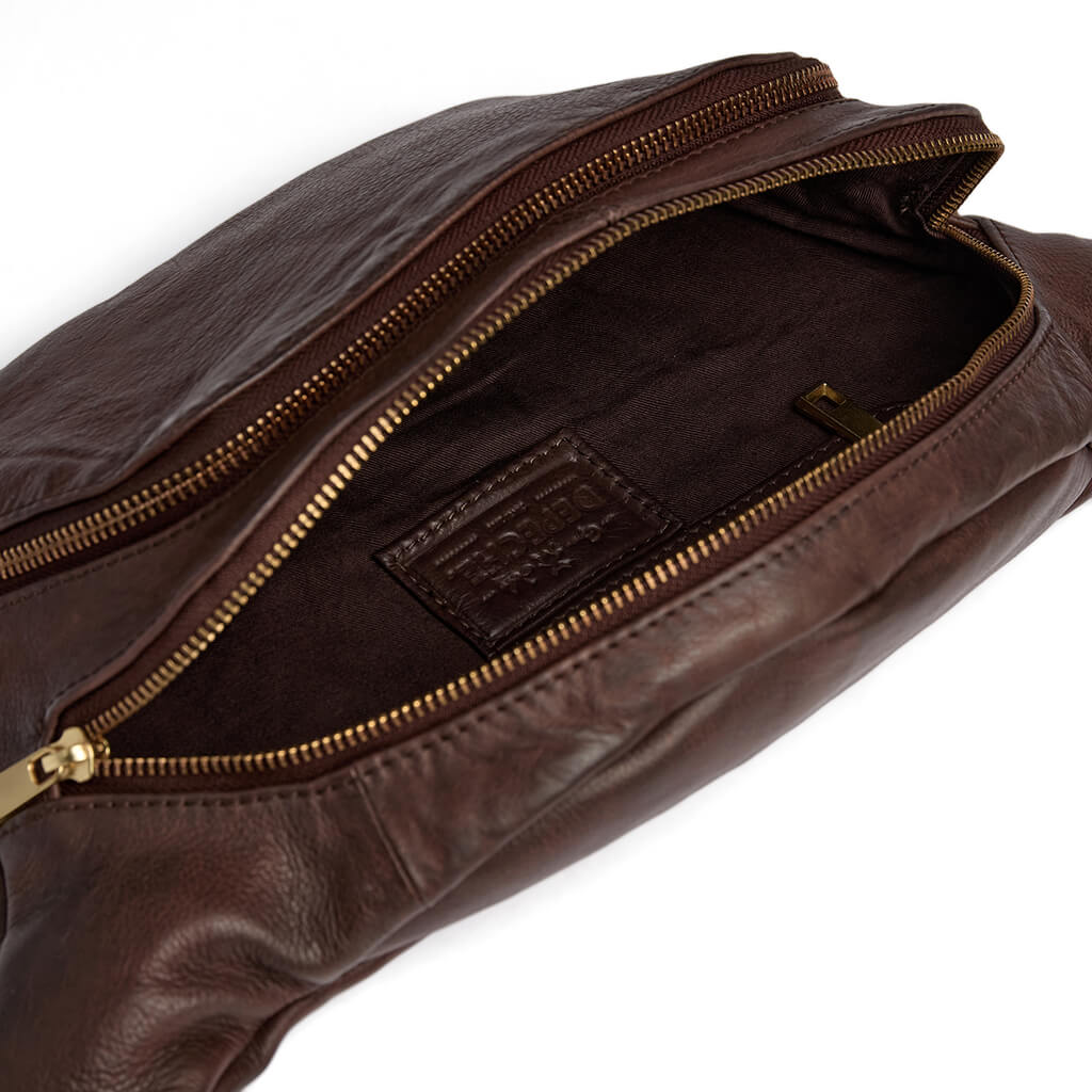Depeche Coffee Leather Bumbag/Sling Bag - Image 3