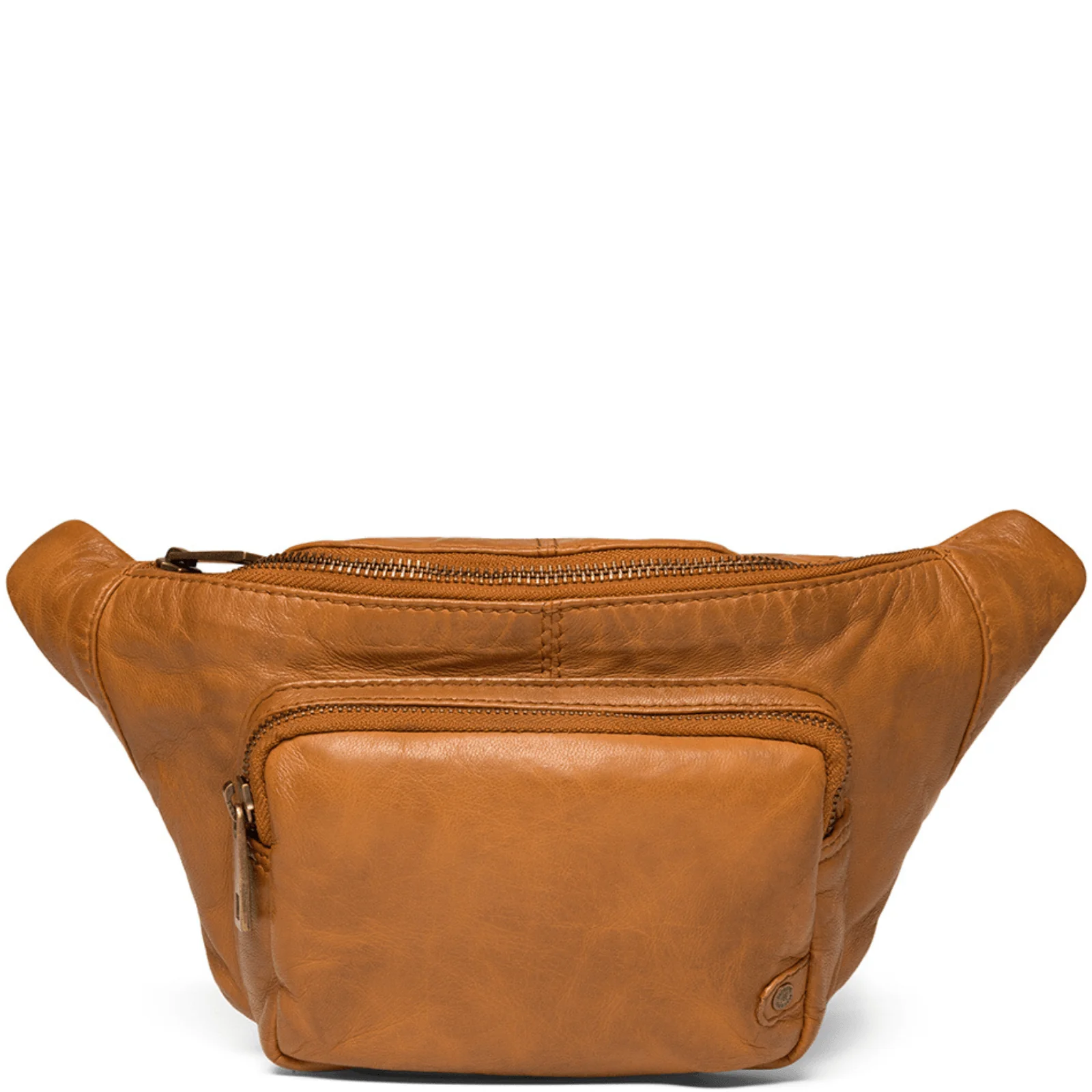 Depeche Cognac Leather Bumbag/Sling Bag