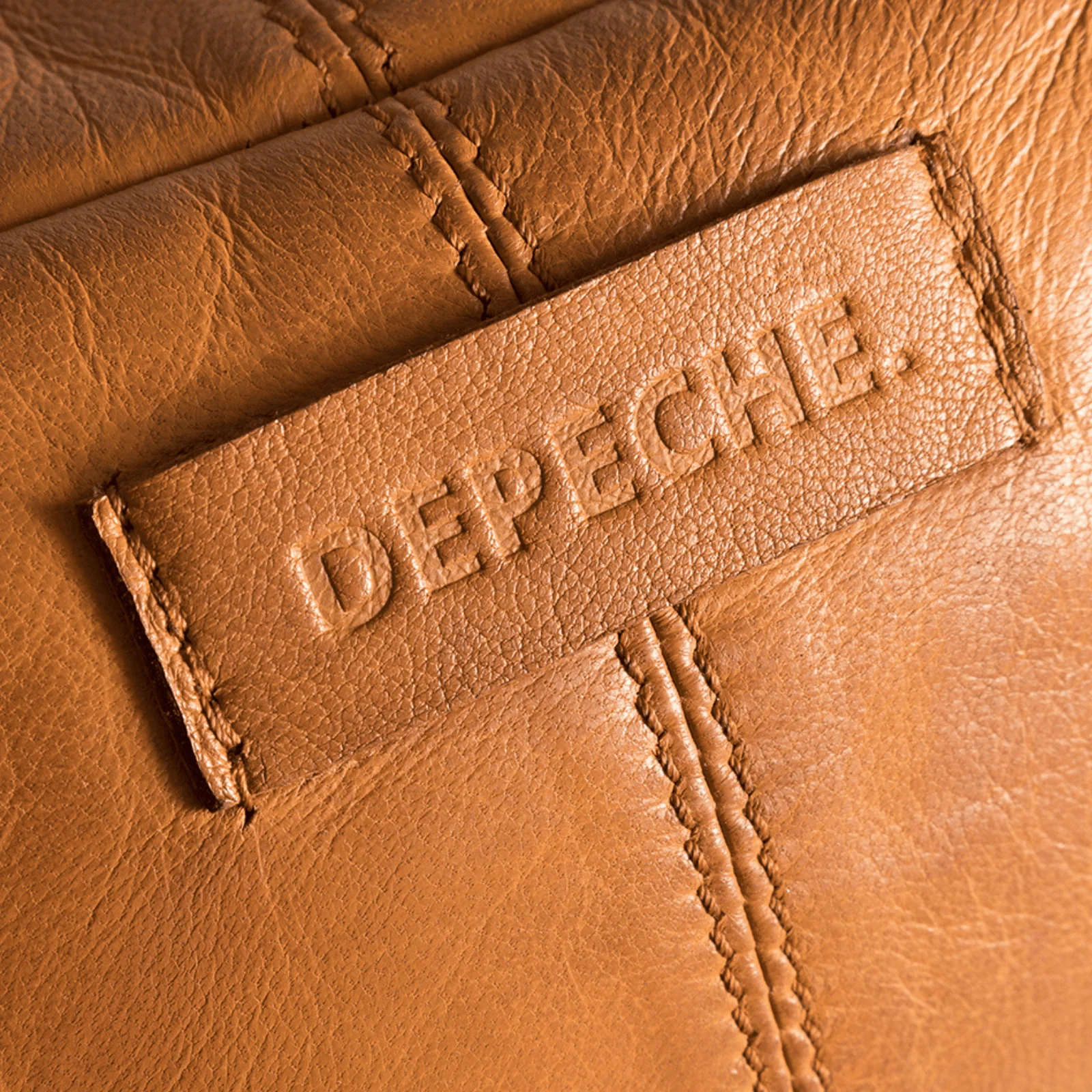 Depeche Cognac Leather Bumbag/Sling Bag - Image 4
