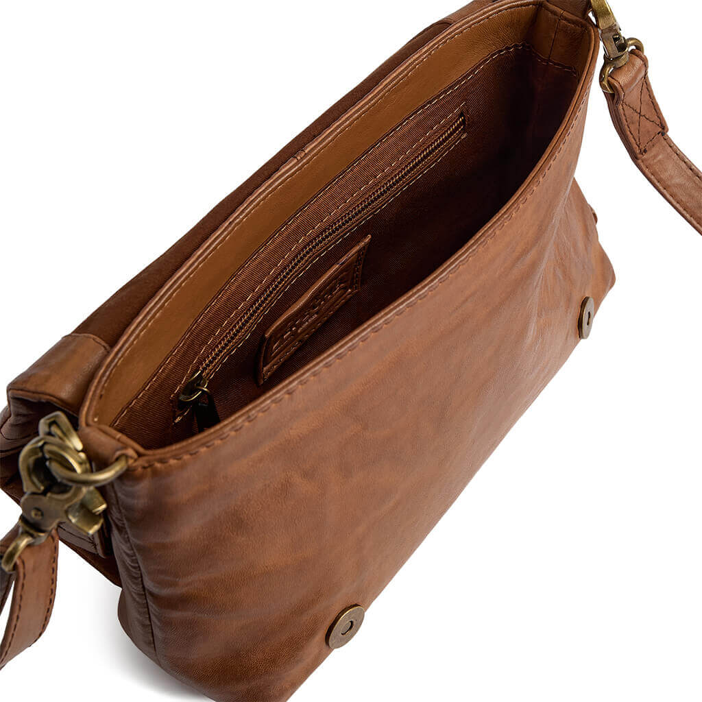 Depeche Cognac Leather Small Slim Bag - Image 2