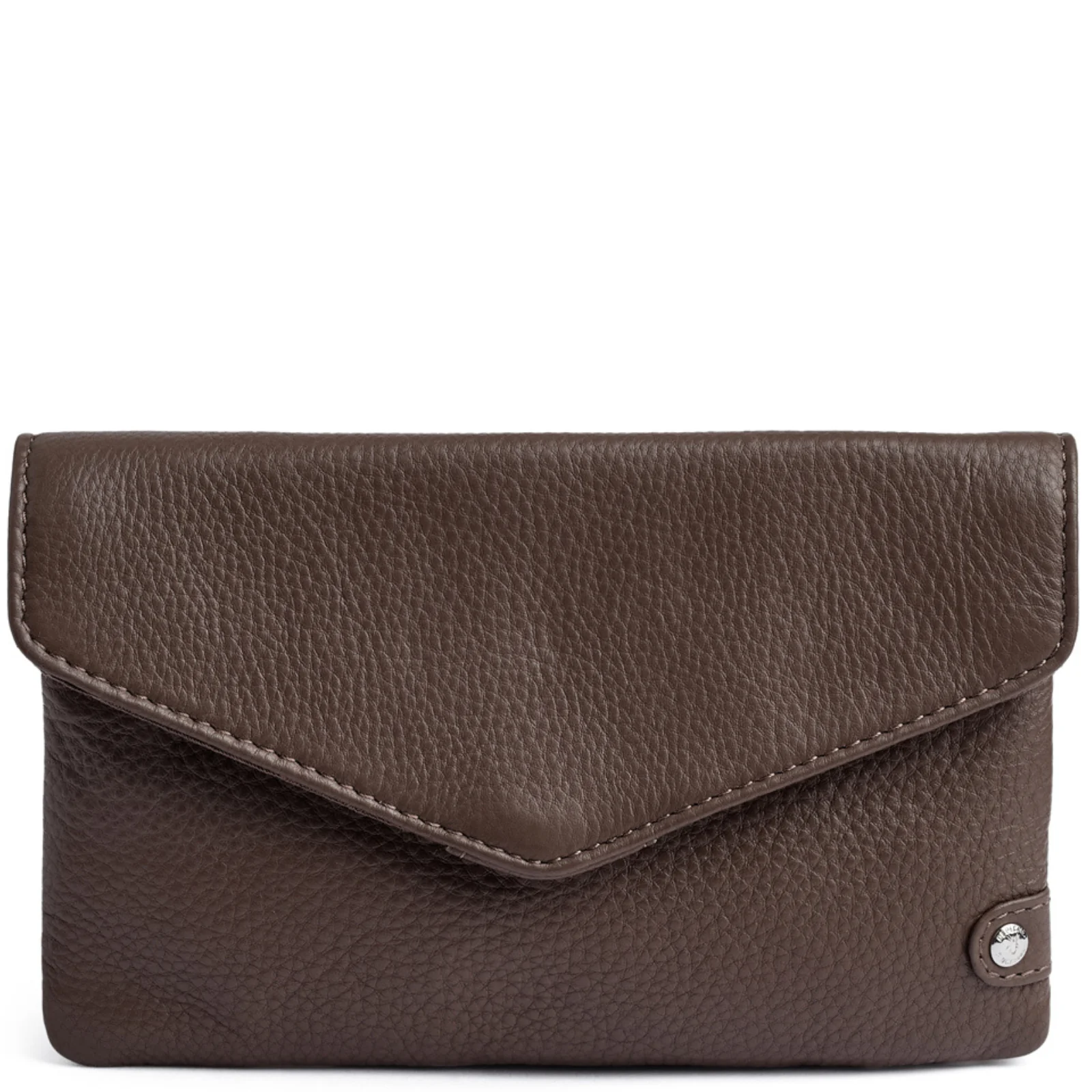 Depeche Dark Taupe Leather Purse