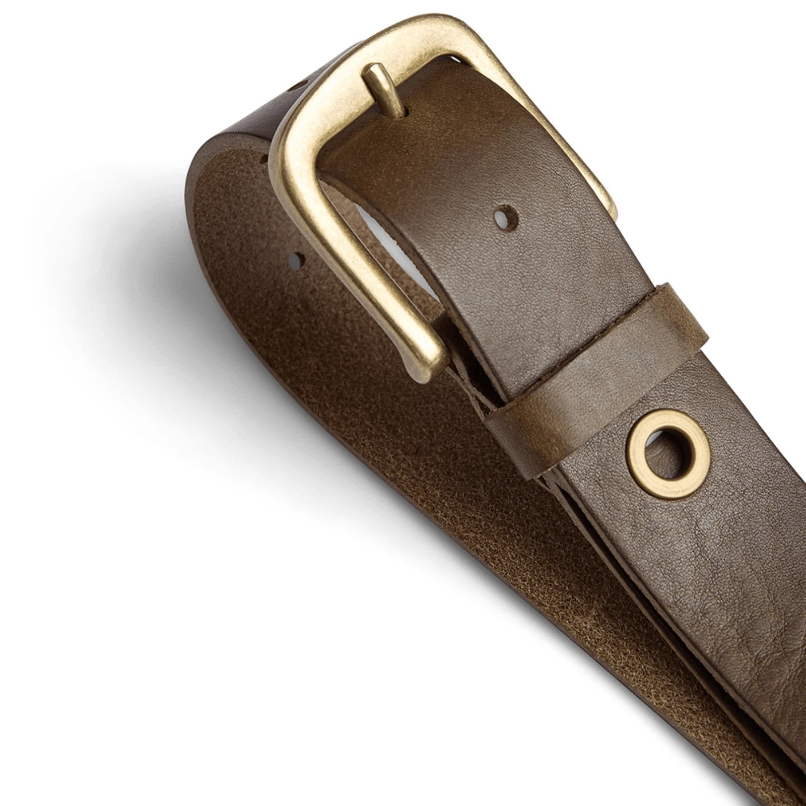 Depeche Khaki Leather Belt - Image 2