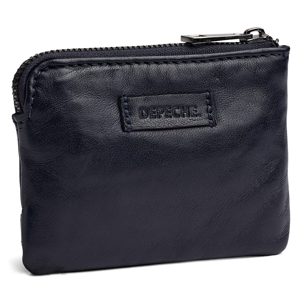Depeche Navy Leather Coin Purse - Image 3