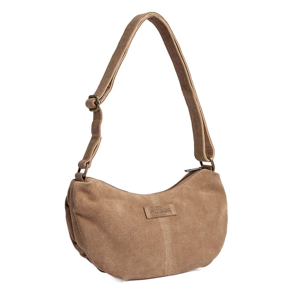 Depeche Sand Suede Small Crossbody Bag - Image 2