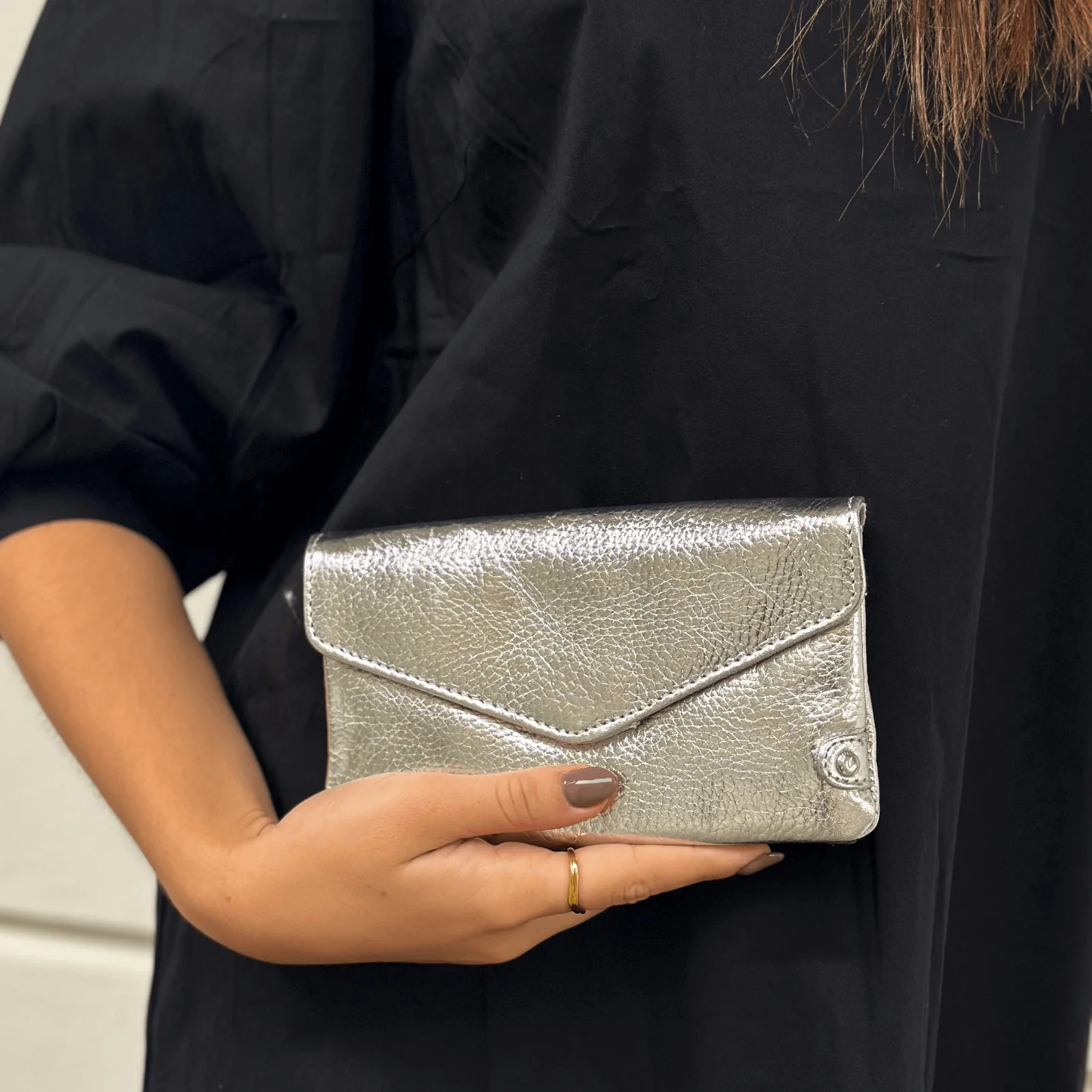 Depeche Silver Leather Purse - Image 4