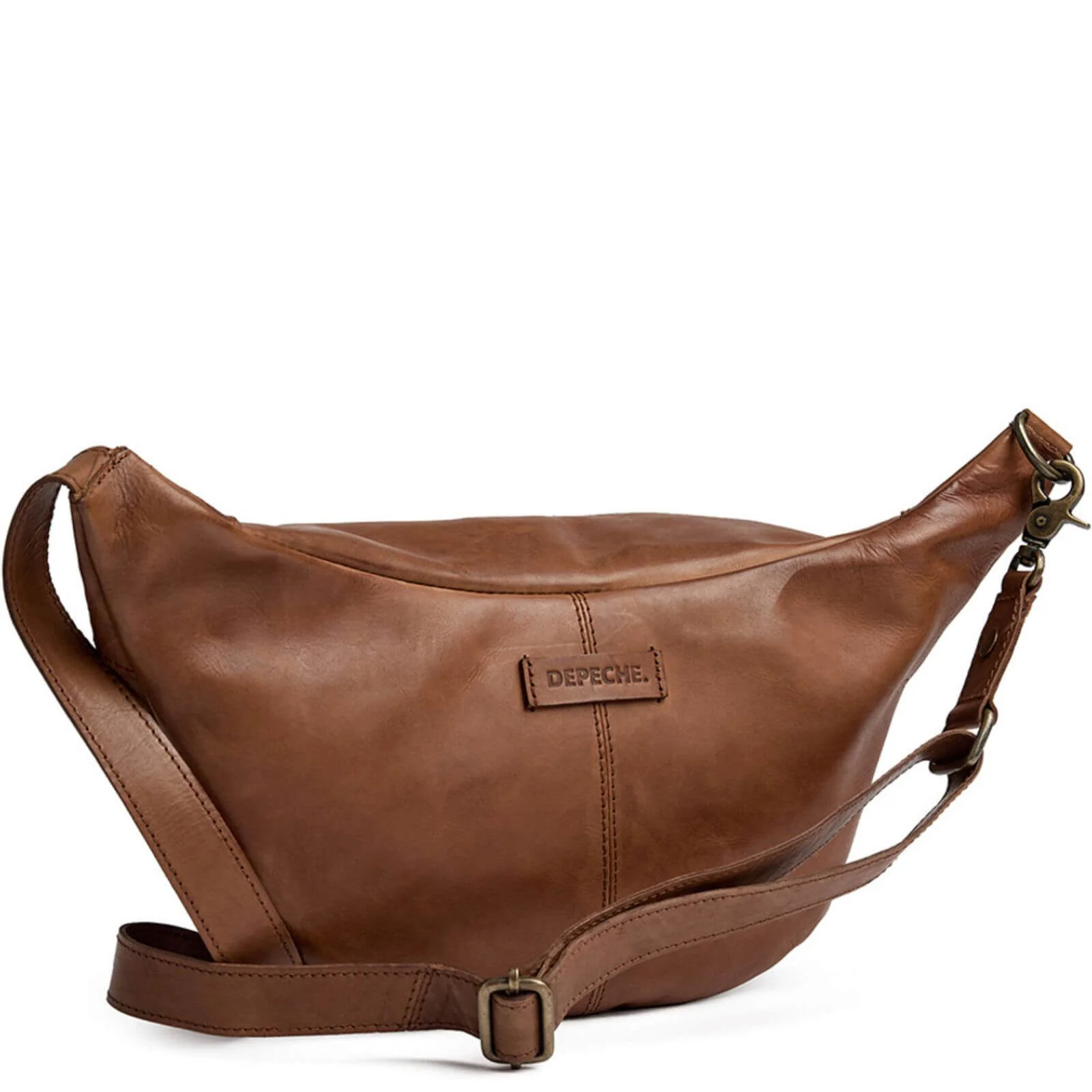 Depeche Soft Cognac Leather Bumbag/Sling Bag - Image 2