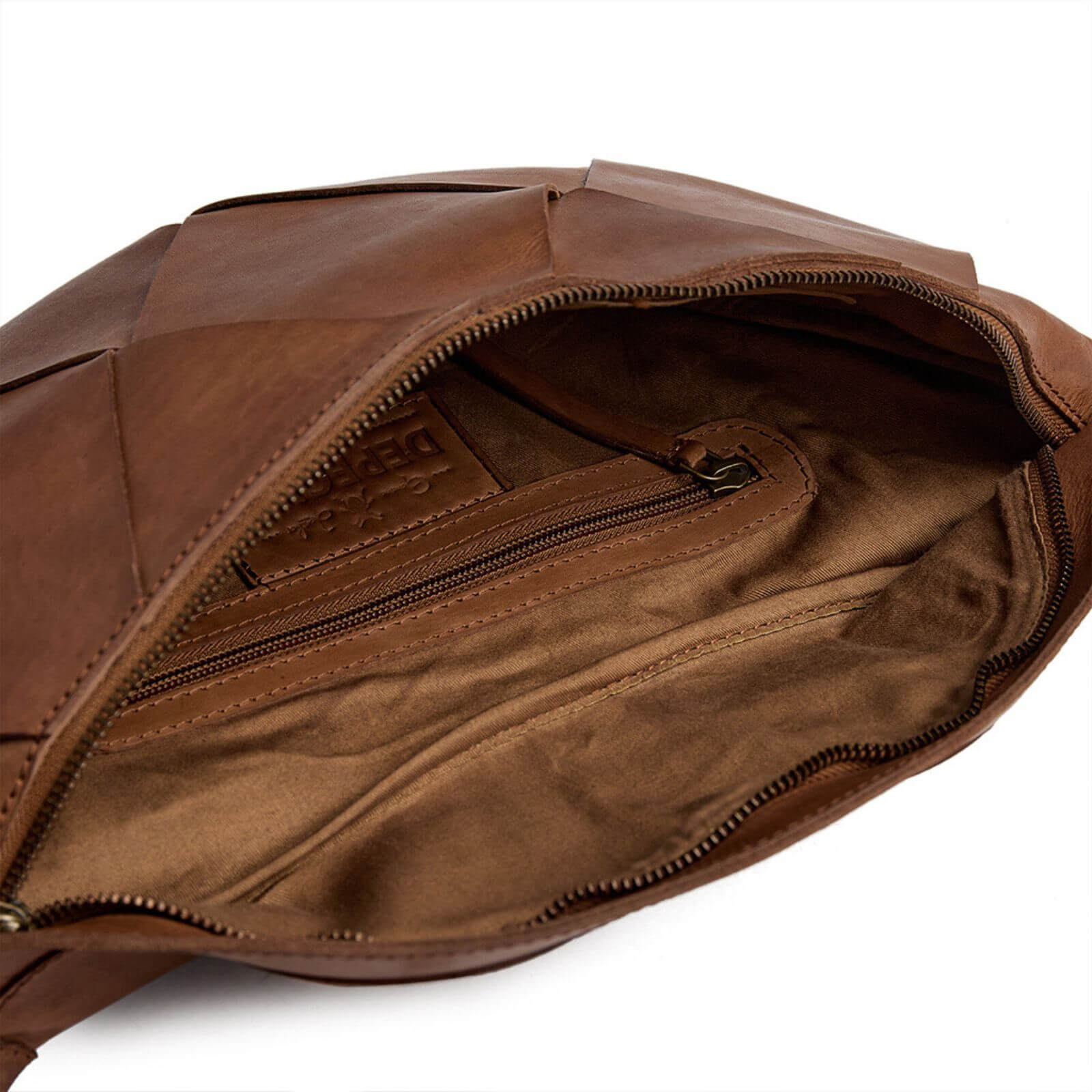 Depeche Soft Cognac Leather Bumbag/Sling Bag - Image 3