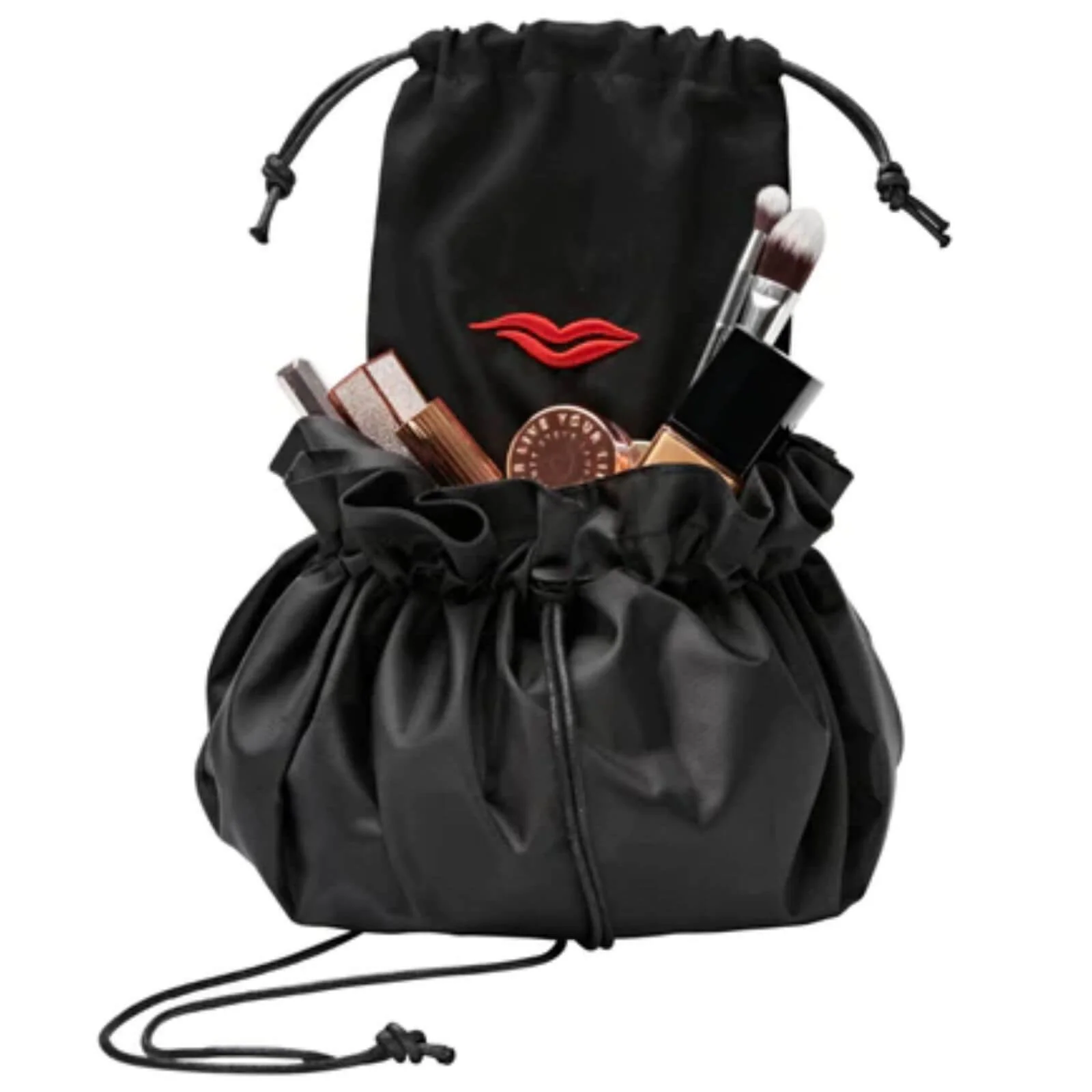 Donna May Drawstring Makeup Bag - Black - Image 4