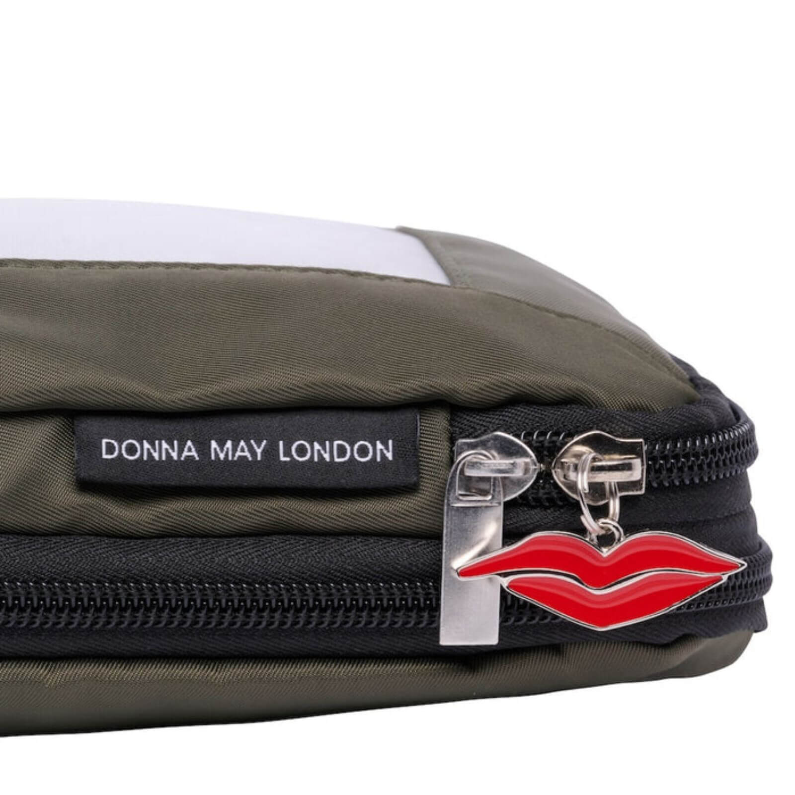 Donna May Packing Cubes - Travel Compression Pouches - Khaki & Pink Leopard - Image 4