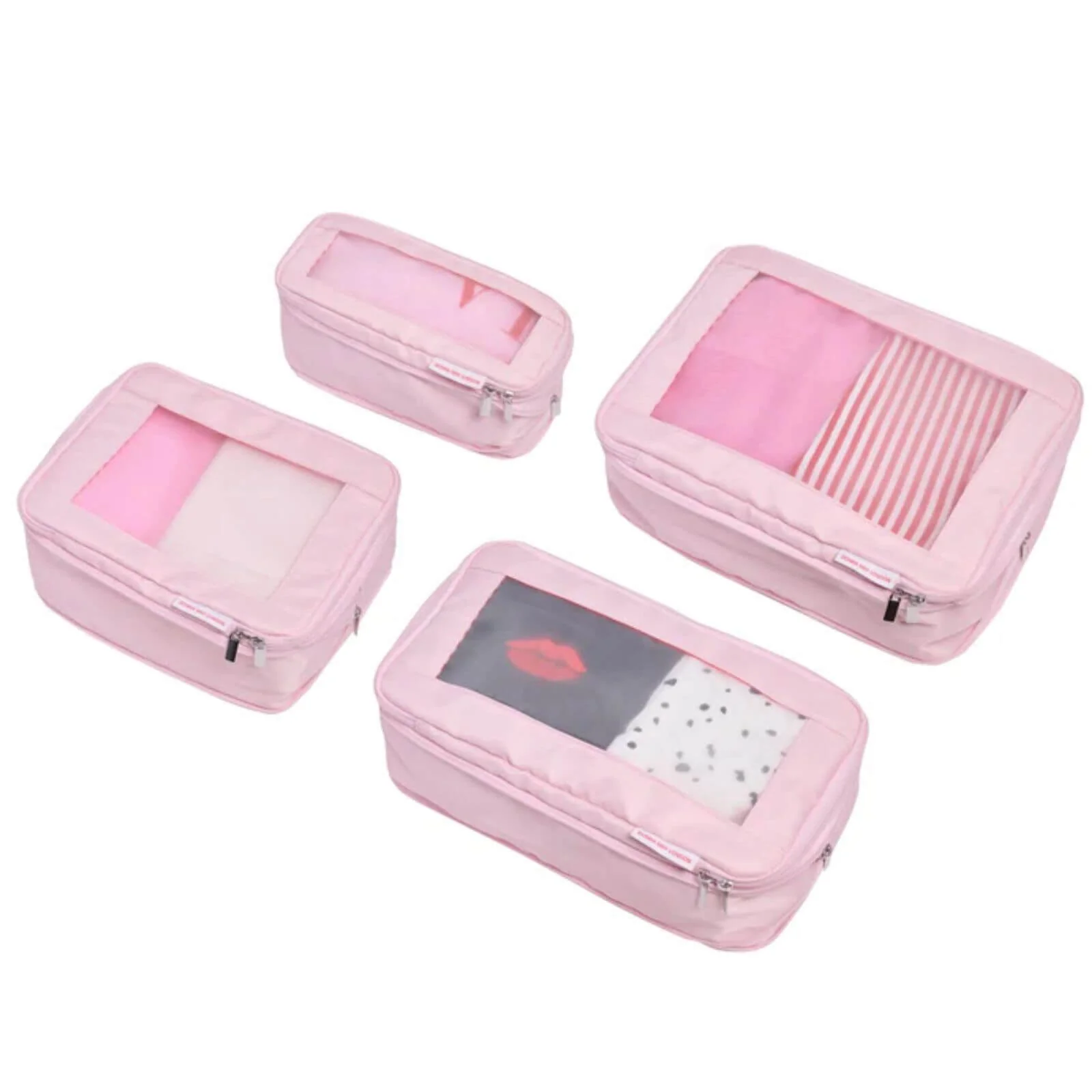 Donna May Packing Cubes - Travel Compression Pouches - Pink - Image 3