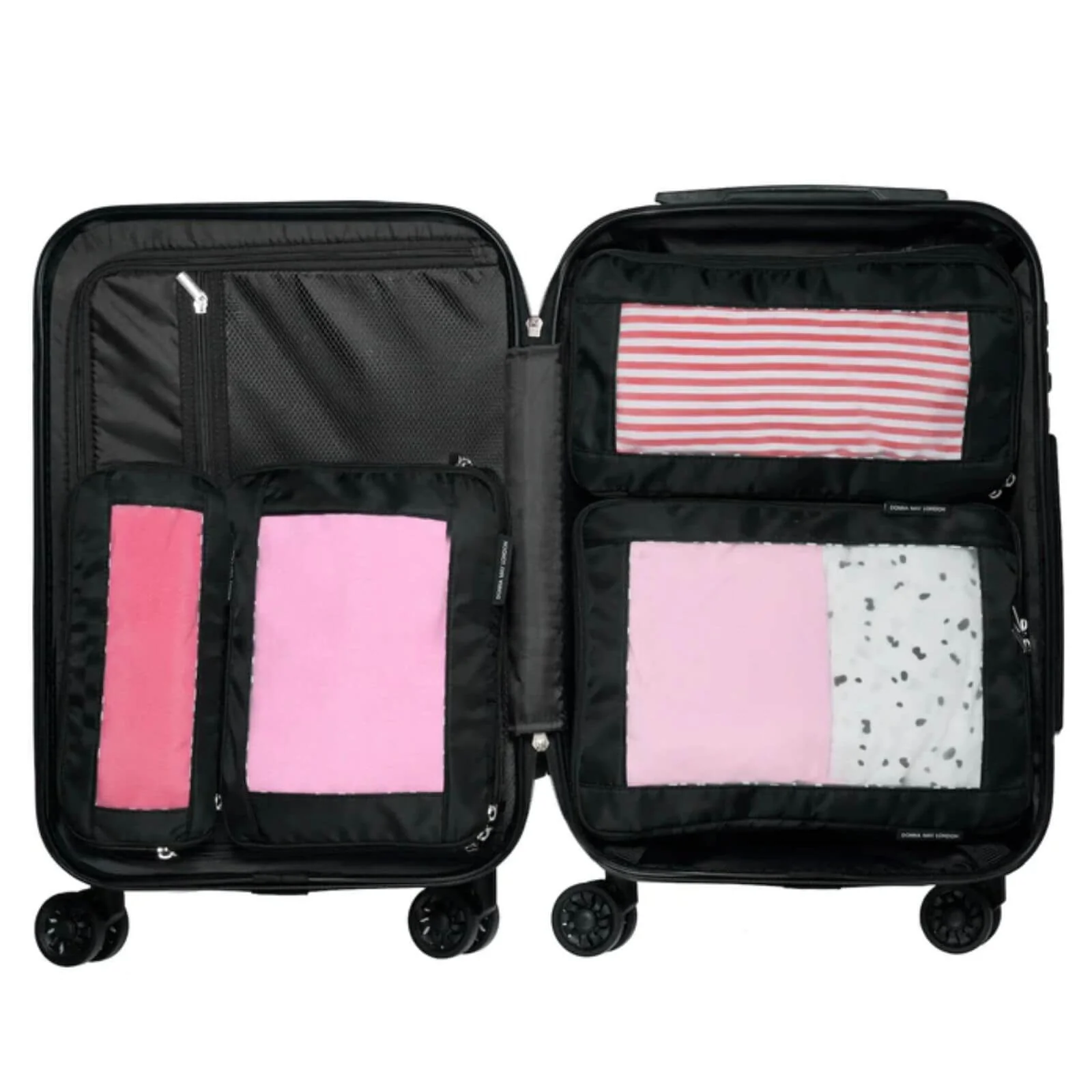 Donna May Packing Cubes - Travel Compression Pouches - Black - Image 6
