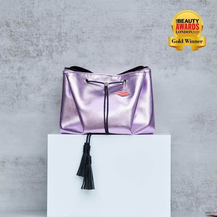 Donna May Vegan Drawstring Bag - Amethyst - Image 2